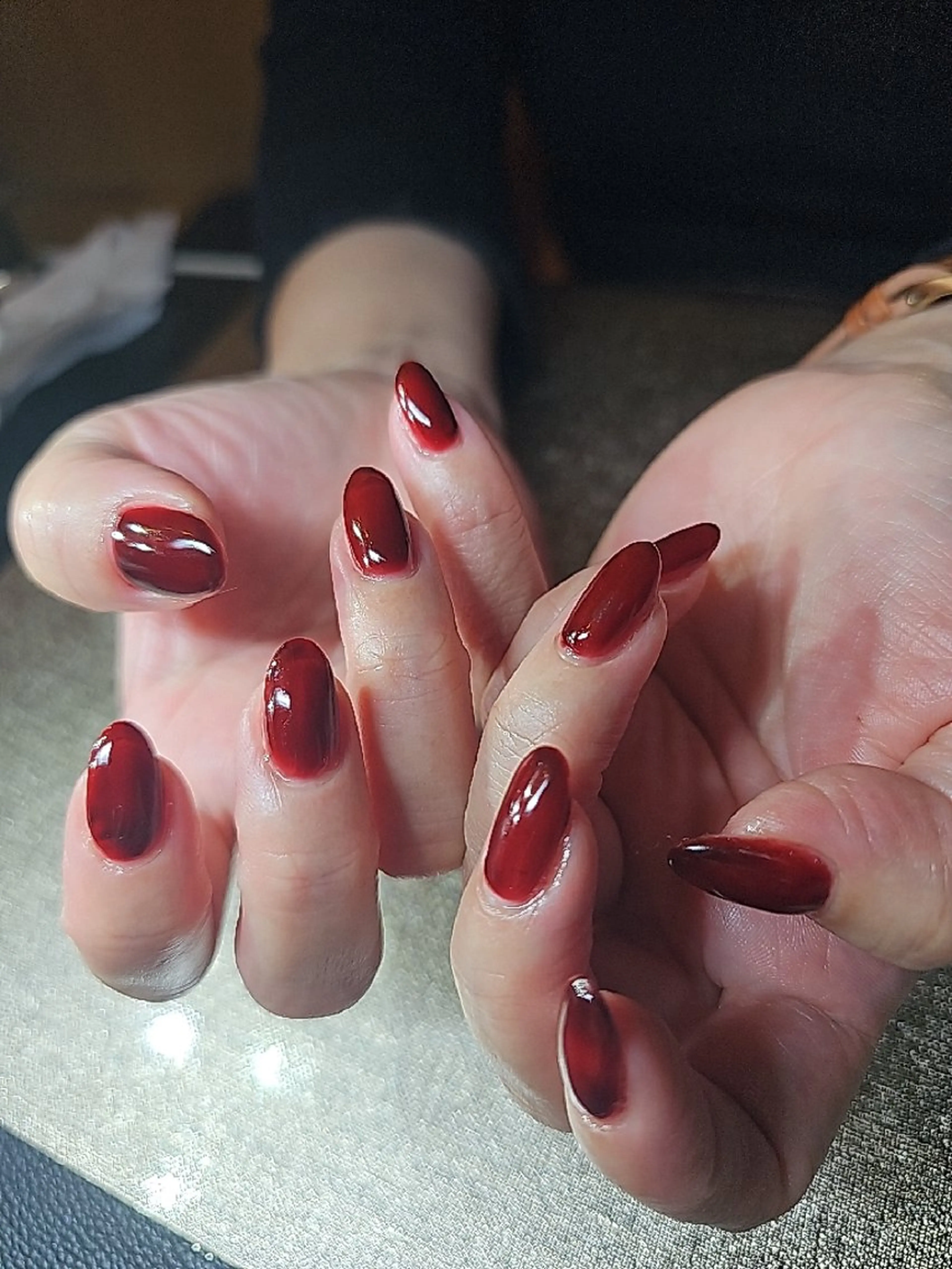 ネイル ボルドー ワンカラーネイル salon de Princess所属・salon de  Princessのネイルデザイン