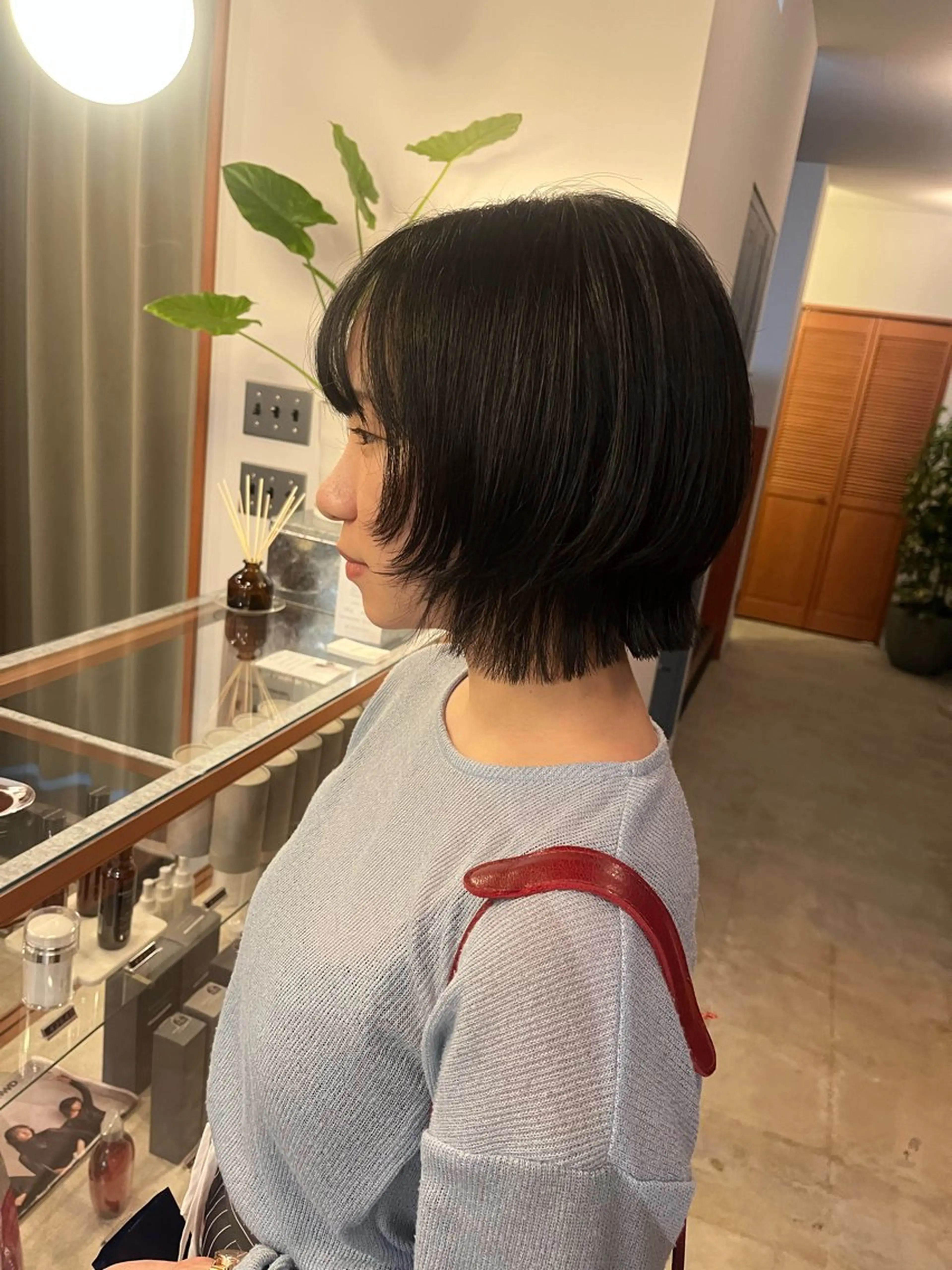ショート ボブレイヤー ボブ 顔周りカット レイヤーカット カット PEAKY.所属・韓国レイヤー/ coconaのヘアスタイル