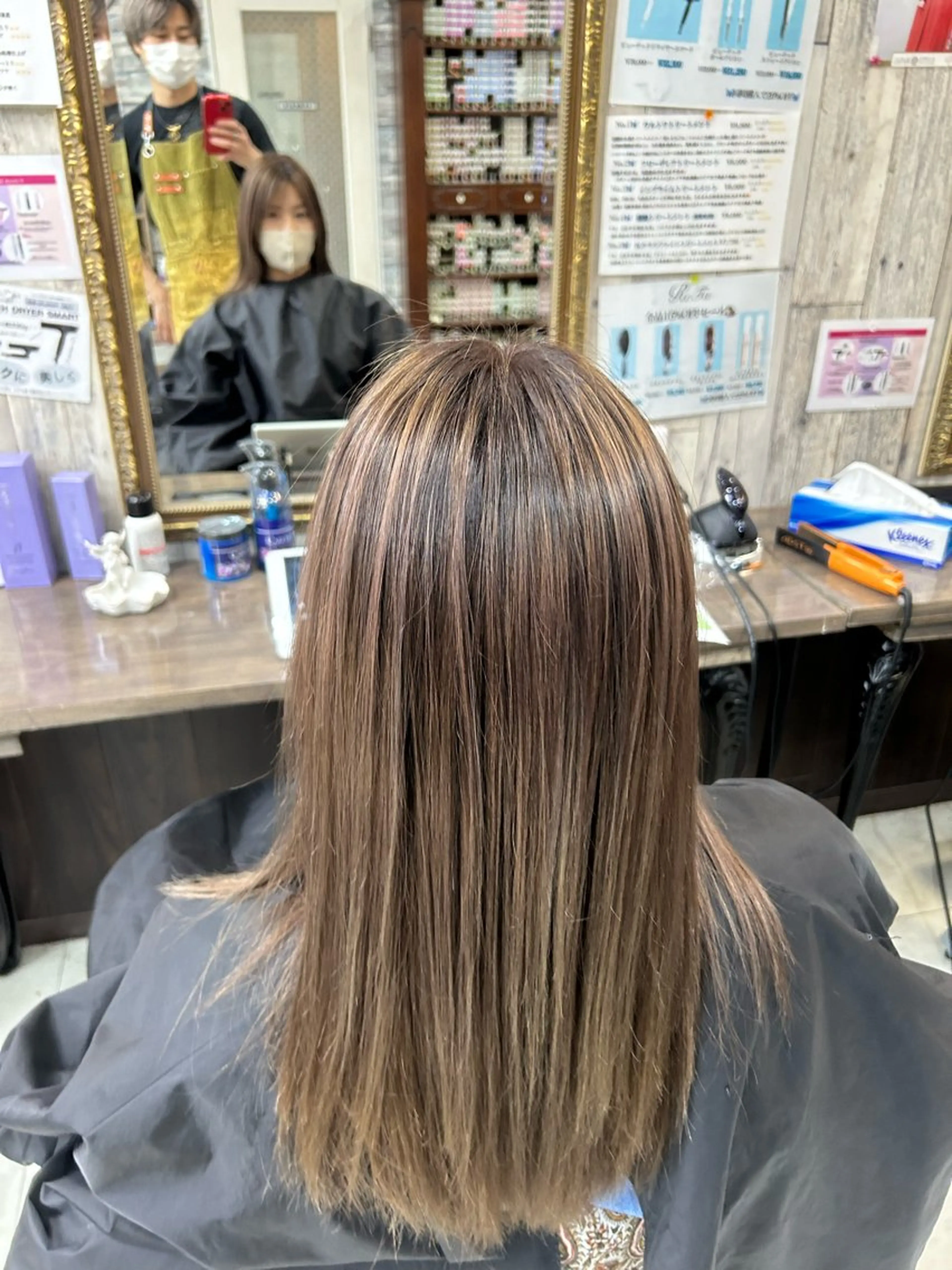 セミロング カラー Doukeshi Arp　安蒜佑太のヘアスタイル