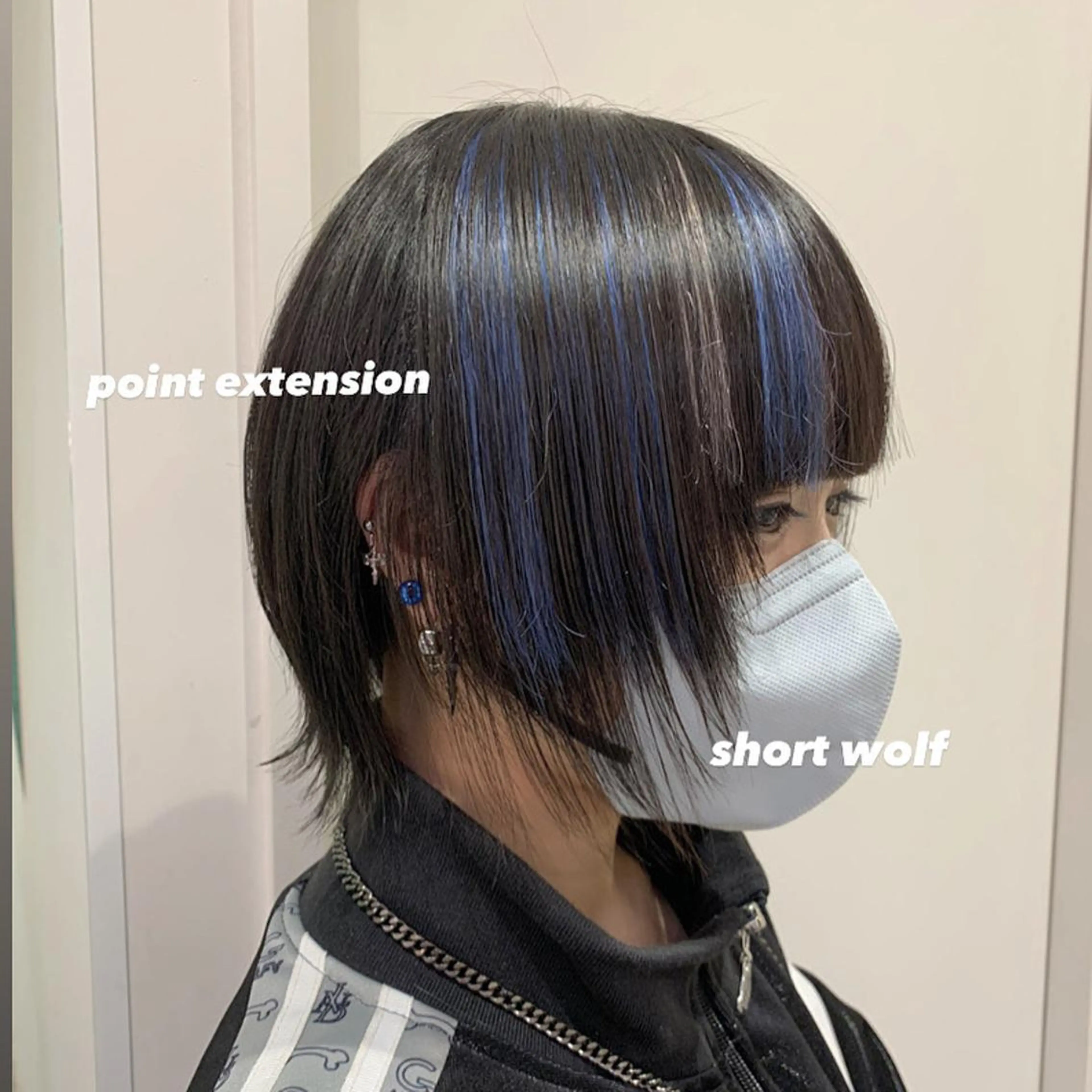 ミディアム カット エクステ 🖤横浜ハイトーン /ケアブリーチ🖤のヘアスタイル