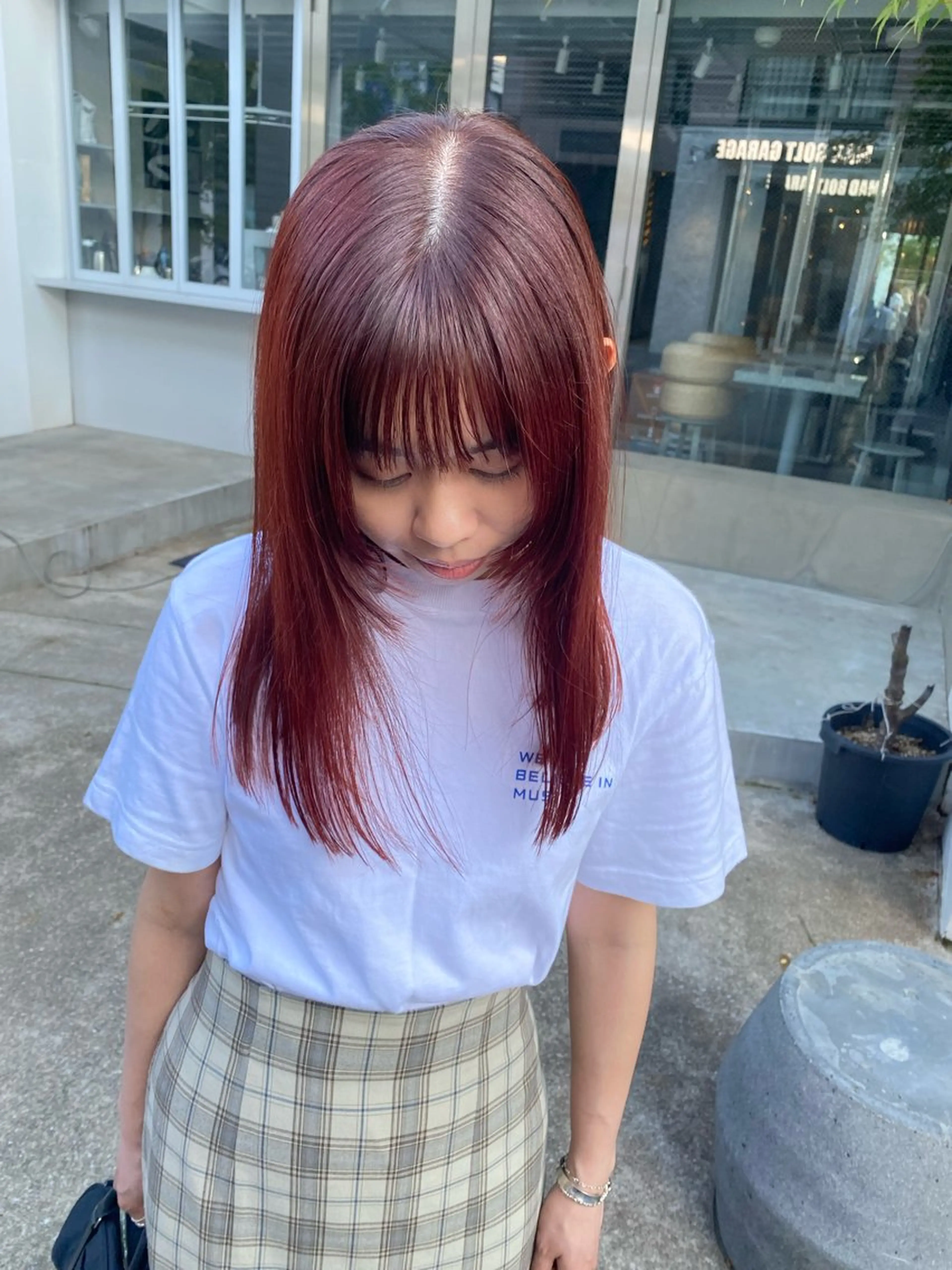 セミロング カラー ヘアカラー Lomalia 🤍🫧/makoのヘアスタイル