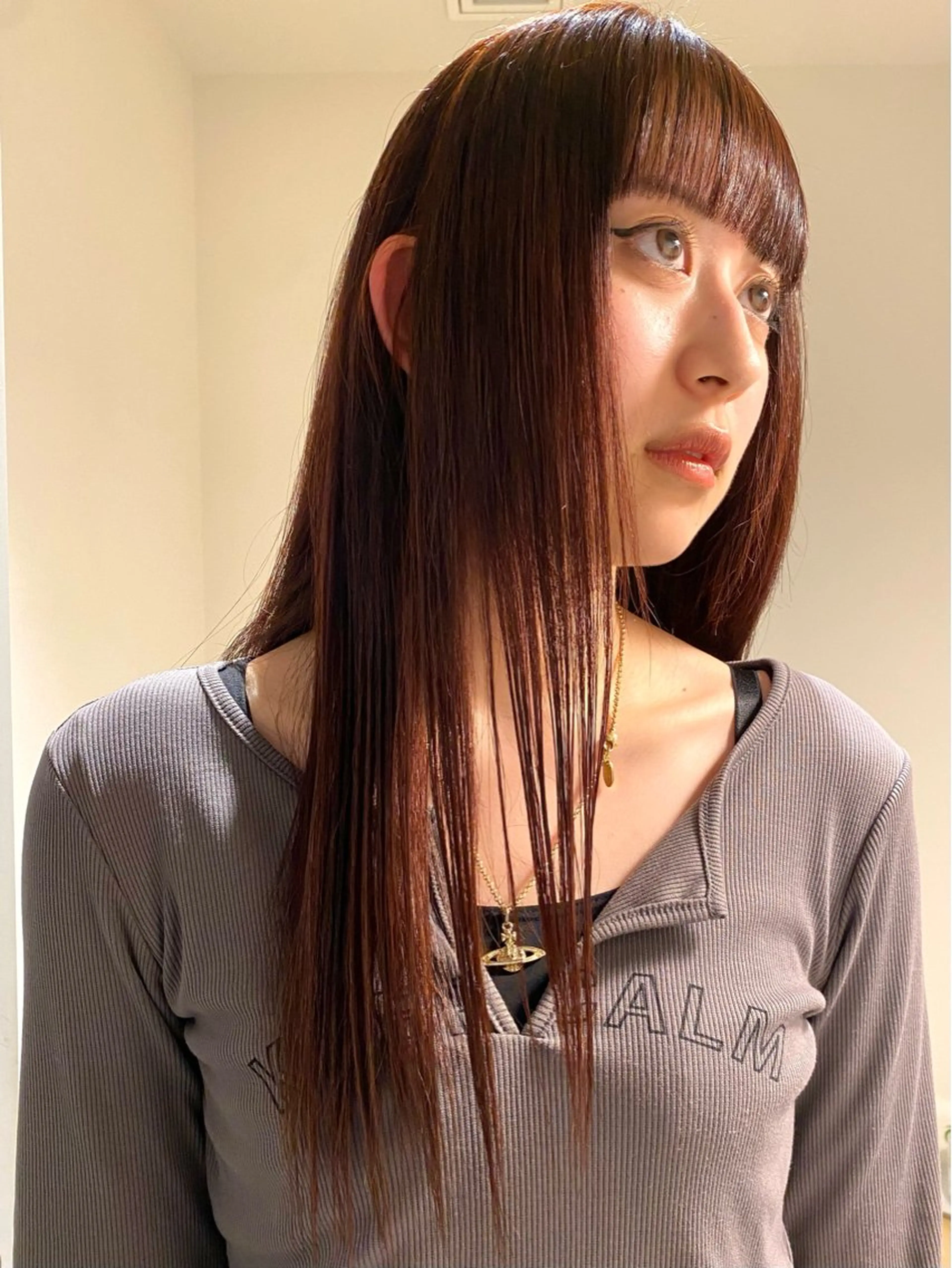 セミロング カラー ヘアカラー トリートメント ヘアセット 梅田のブリーチ特化 美容師KAI🥰のヘアスタイル