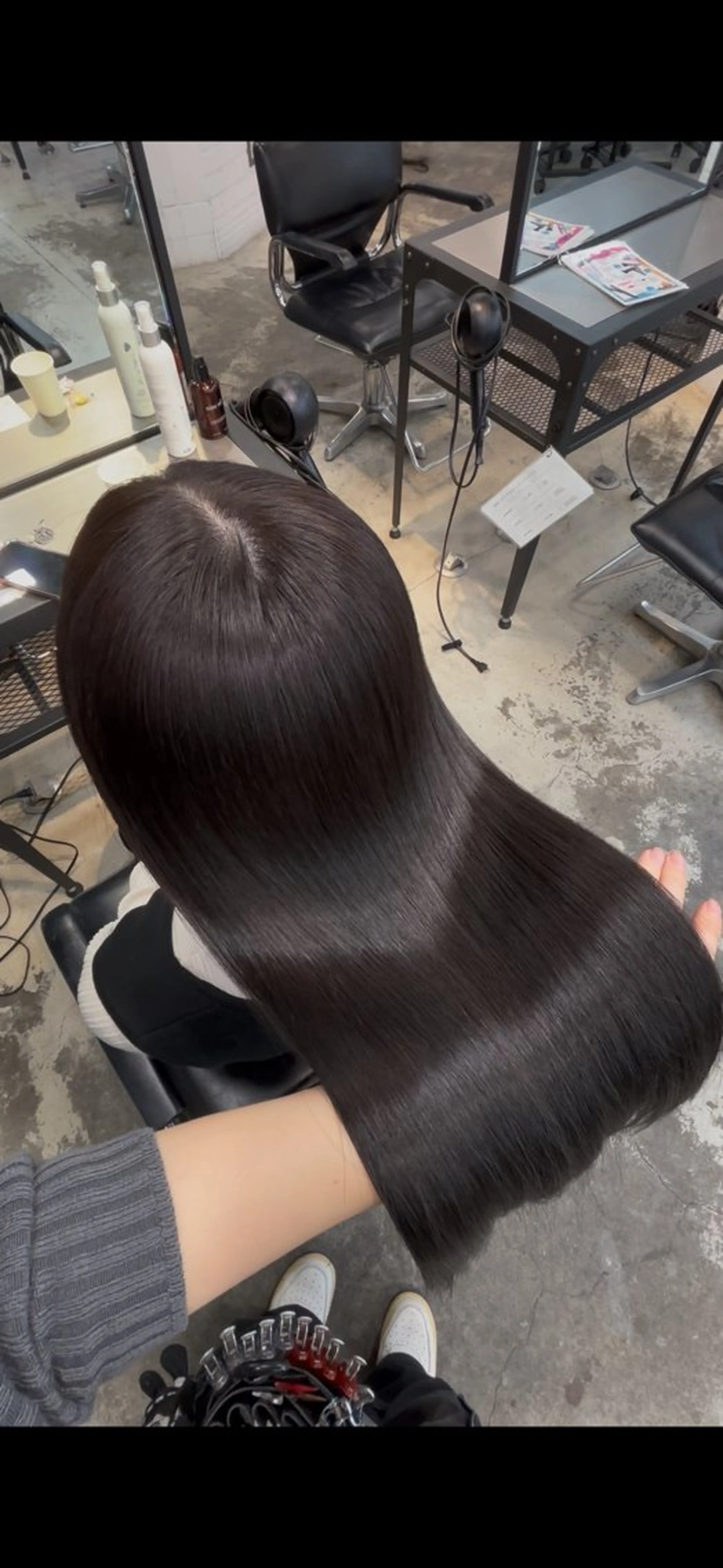 ロング カラー 縮毛矯正 トリートメント ダメージレス艶カラー MISAKI🦋のヘアスタイル