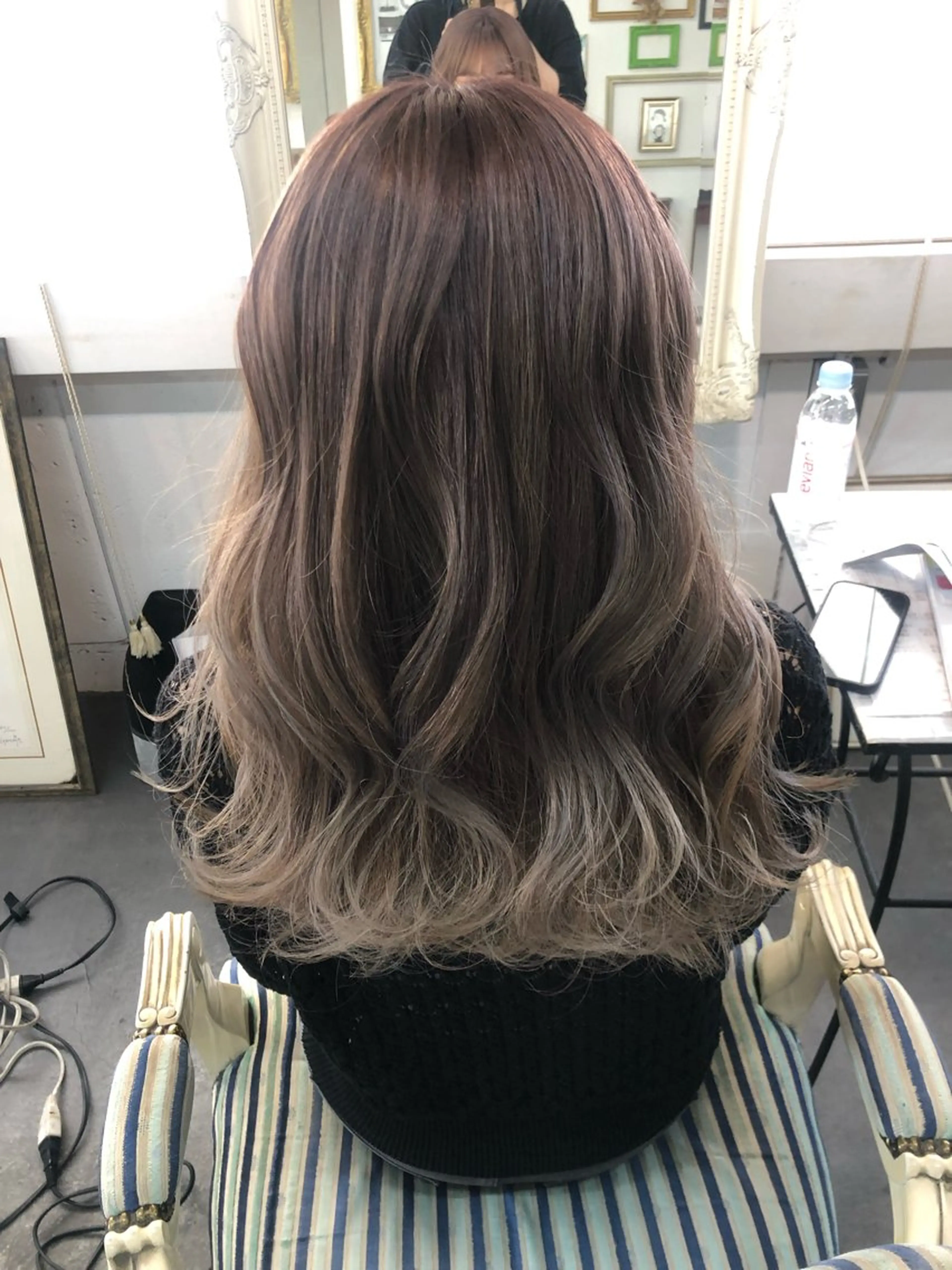 セミロング カラー ヘアカラー Mariana雛/ ブリーチ/ハイライトのヘアスタイル