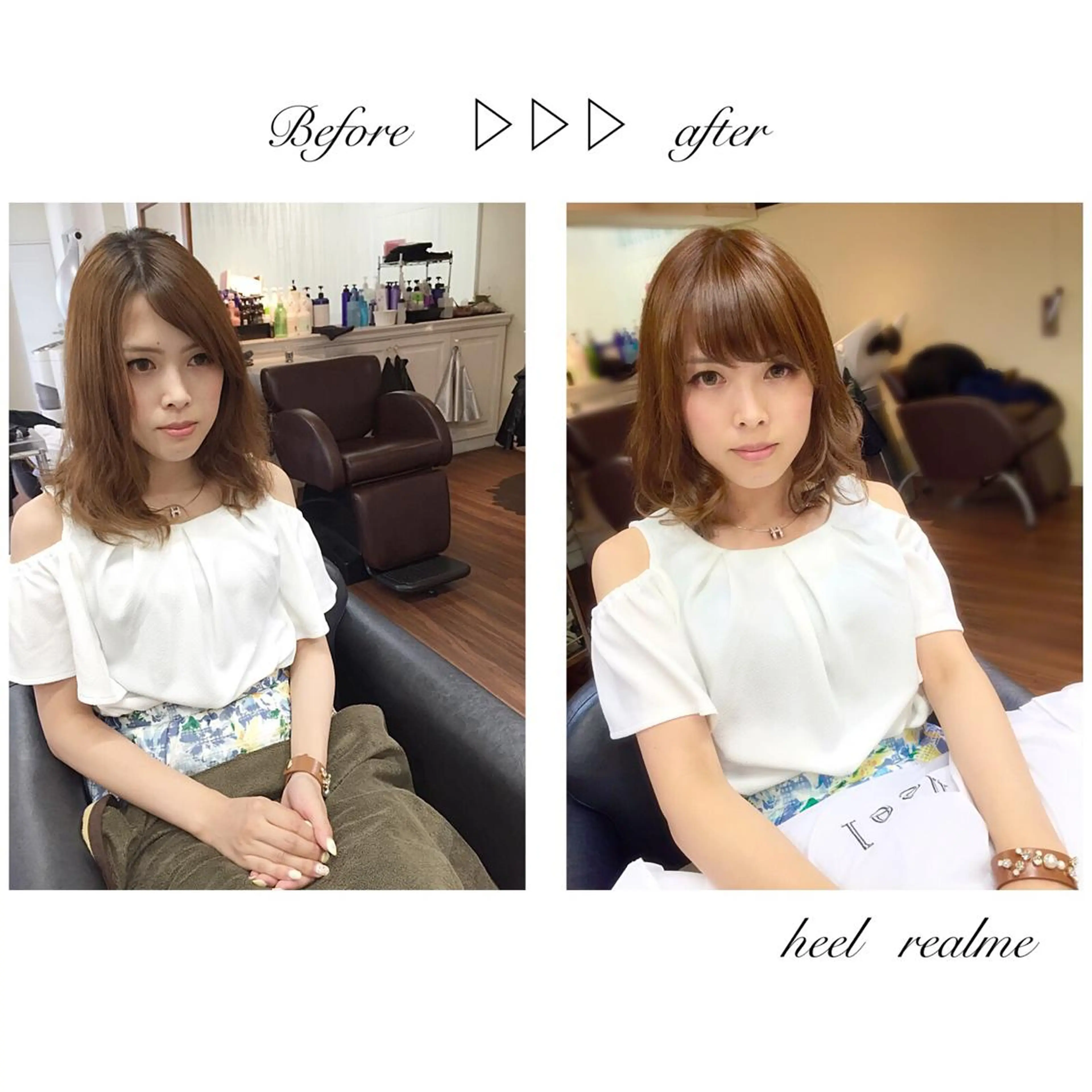 ミディアム セミロング ロング カラー パーマ ヘアアレンジ 成松 勇治のヘアスタイル