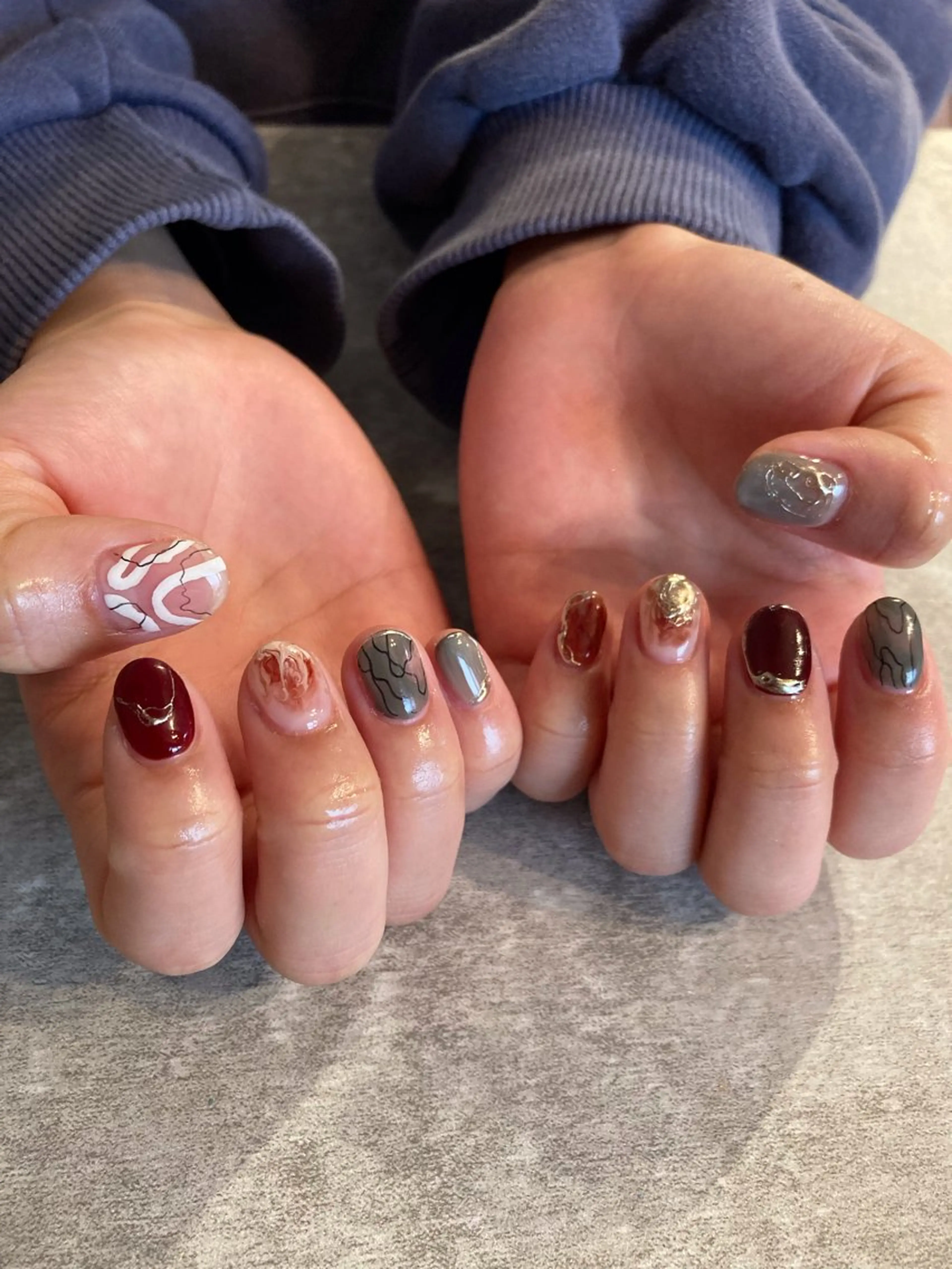 ネイル アートネイル ジェルネイル マグネットネイル ニュアンスネイル パラジェル NAIL'S MODAのネイルデザイン