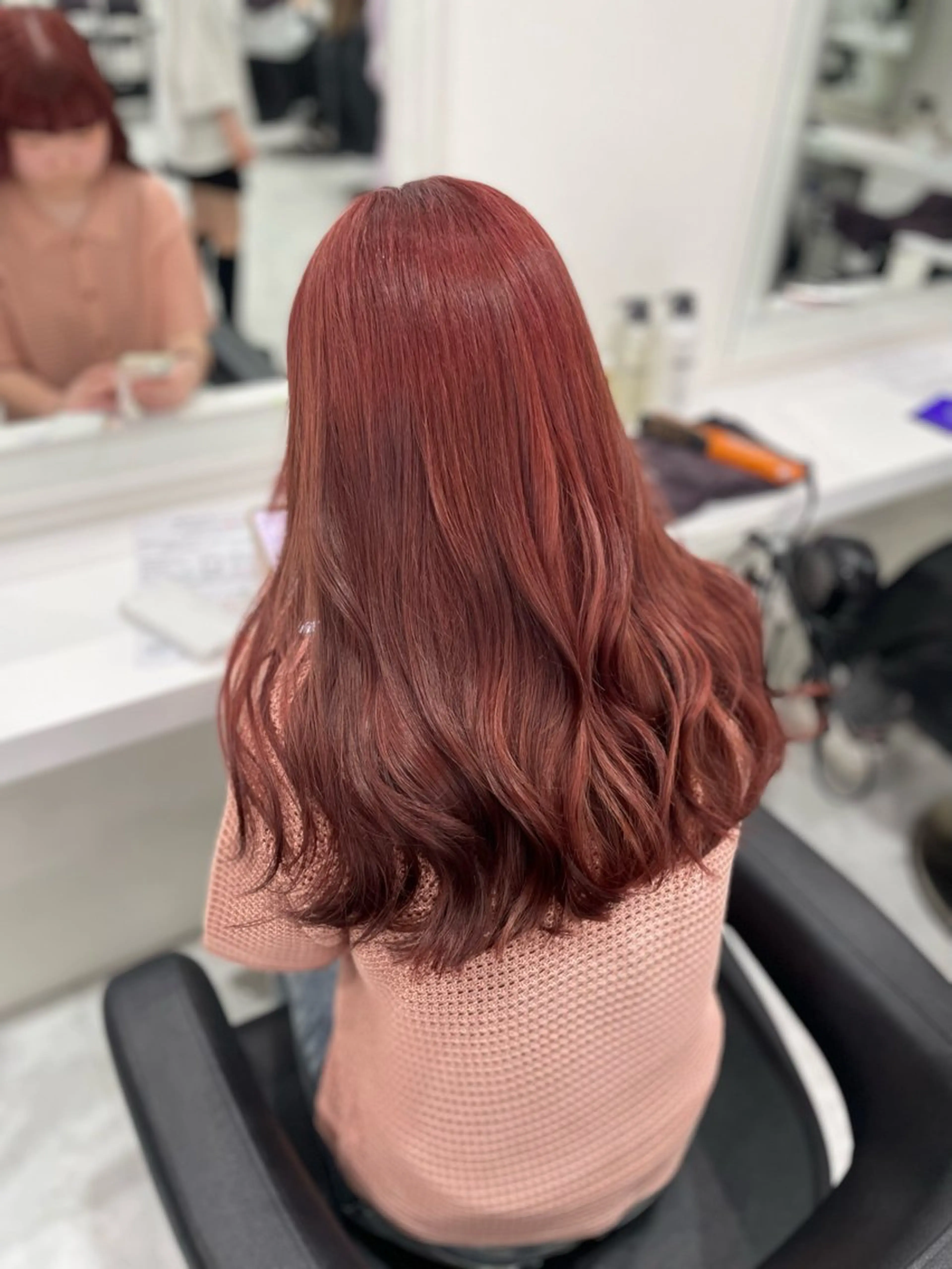 セミロング カラー カット ヘアカラー トリートメント 💗トレンド暖色ヘア Natsumi 💗のヘアスタイル