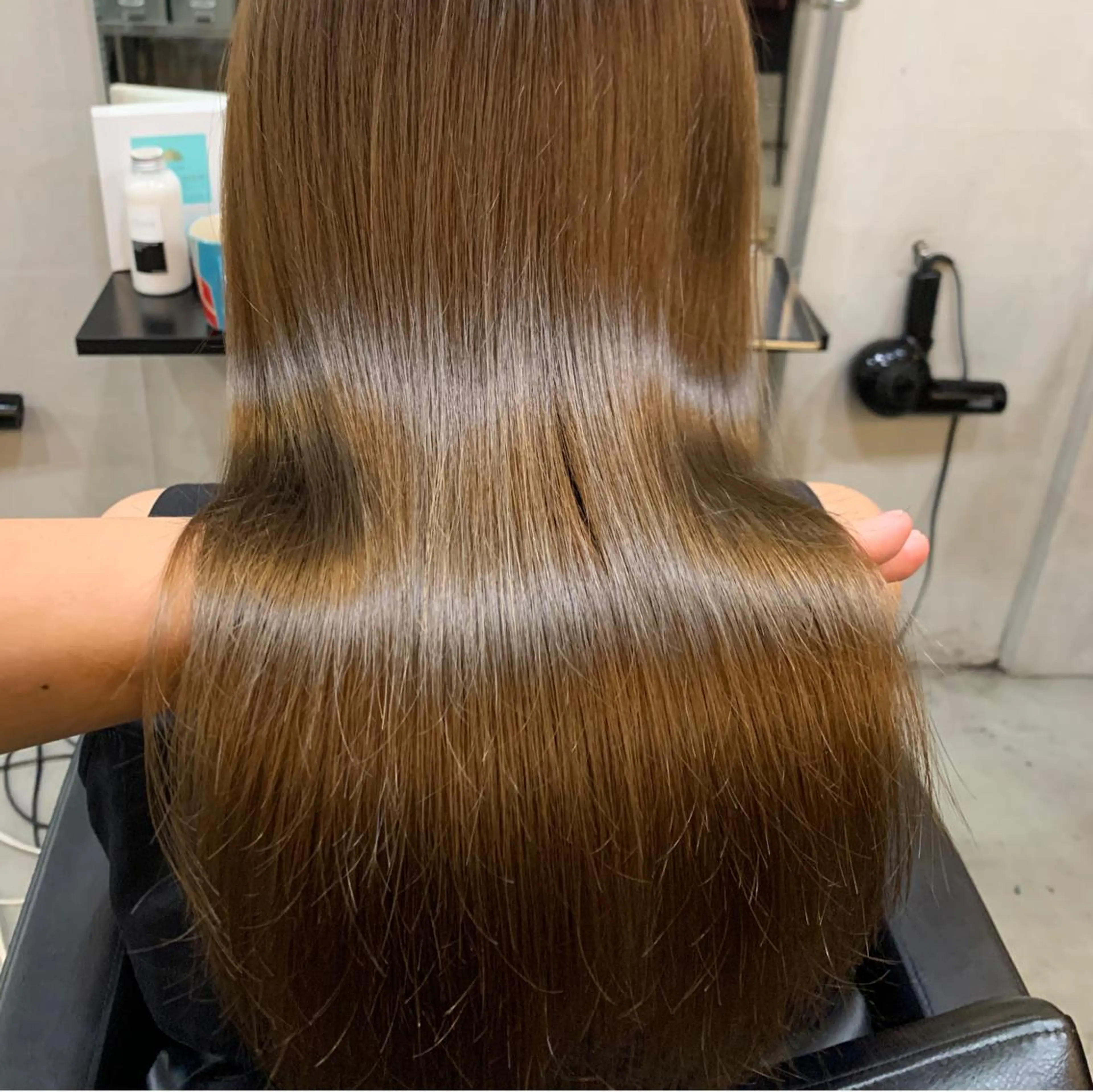 ロング カット ヘアカラー トリートメント 韓国レイヤー×透明感 髪質改善　武田涼のヘアスタイル