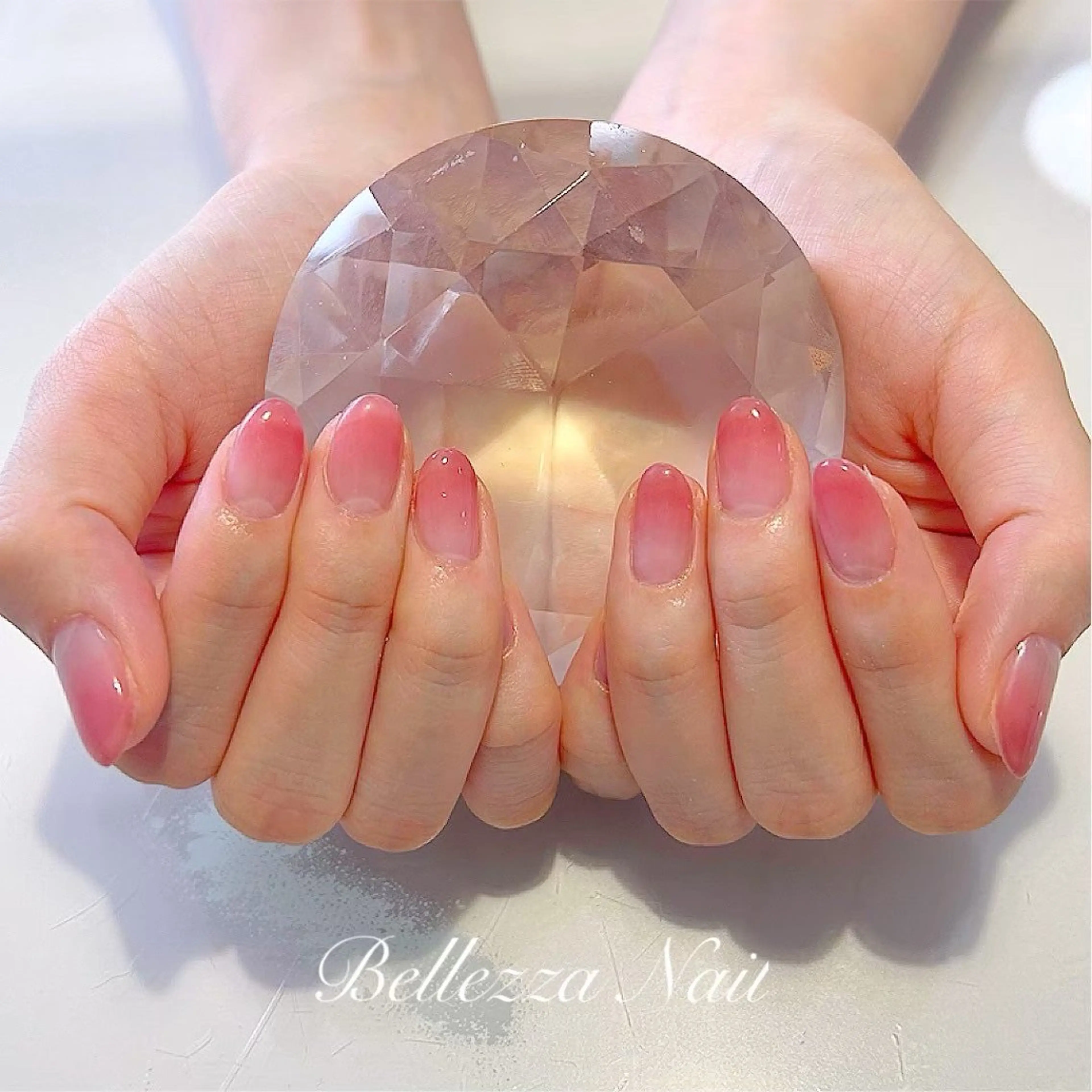 ネイル グラデーション ピンク Bellezza Nailのネイルデザイン