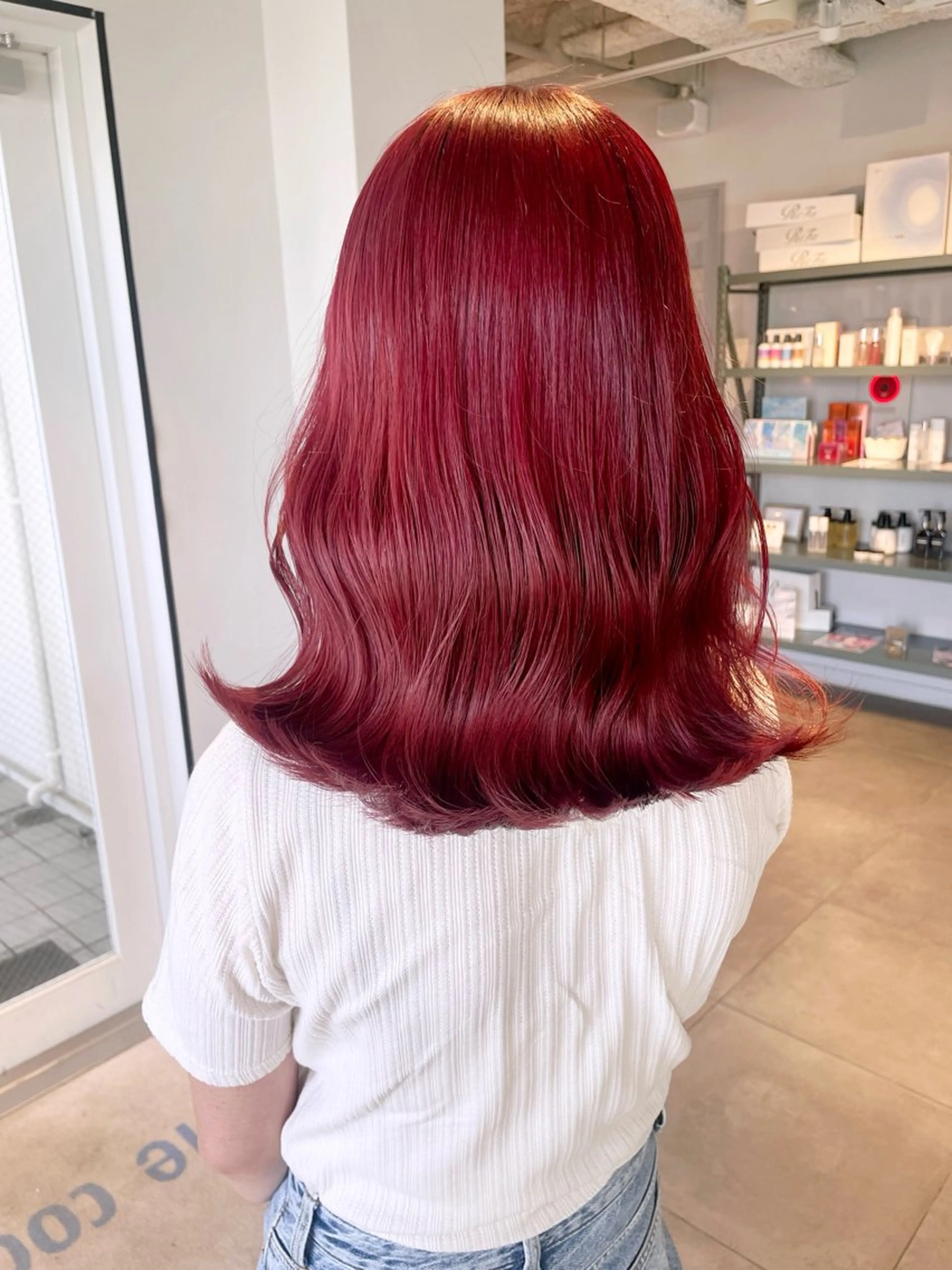 セミロング カラー カット ヘアカラー トリートメント レイヤー/髪質改善カ ラ-🤍津田奈々美‎のヘアスタイル