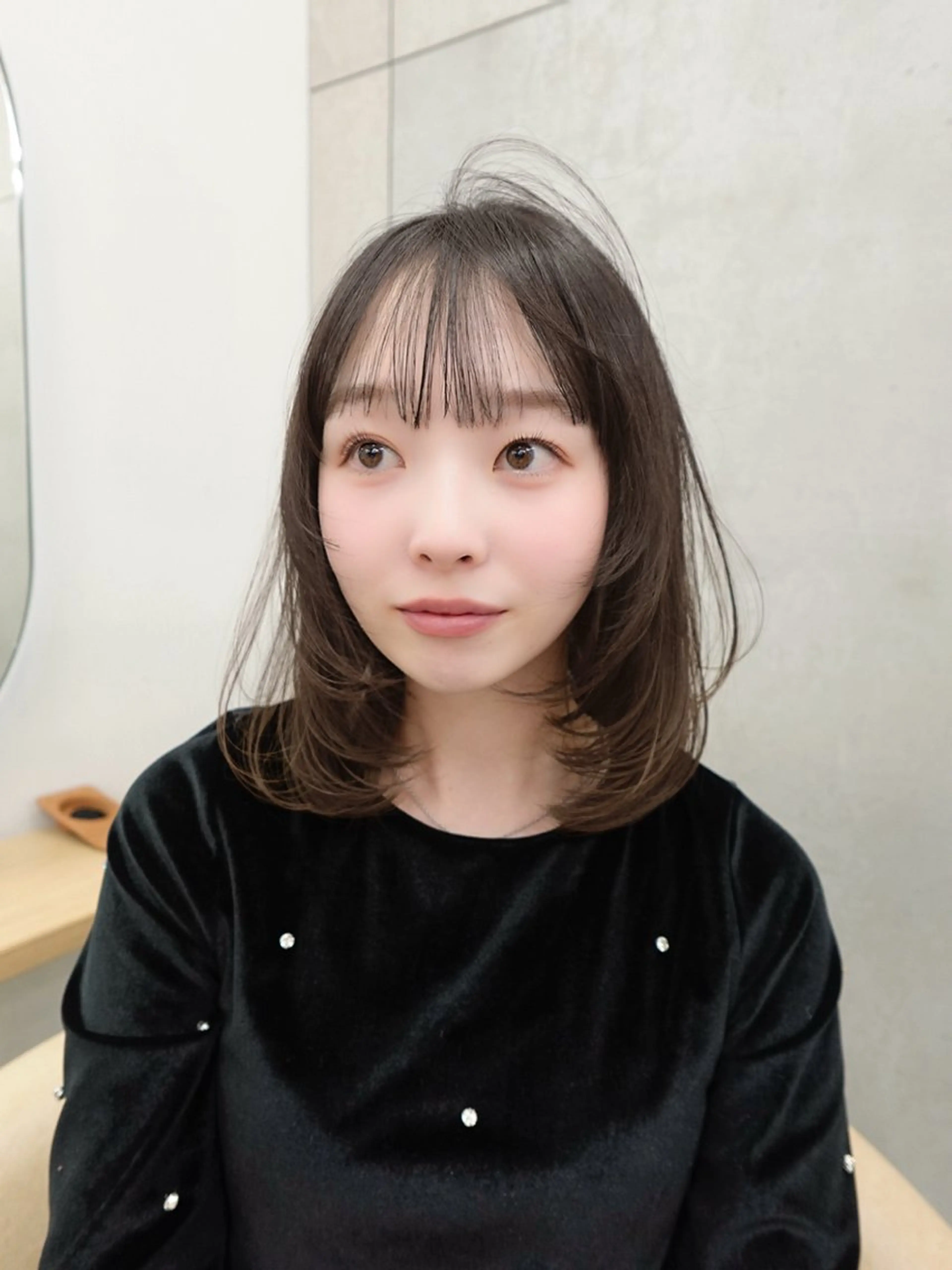 ミディアム カット sand所属・ゆい 透明感color☆*のヘアスタイル