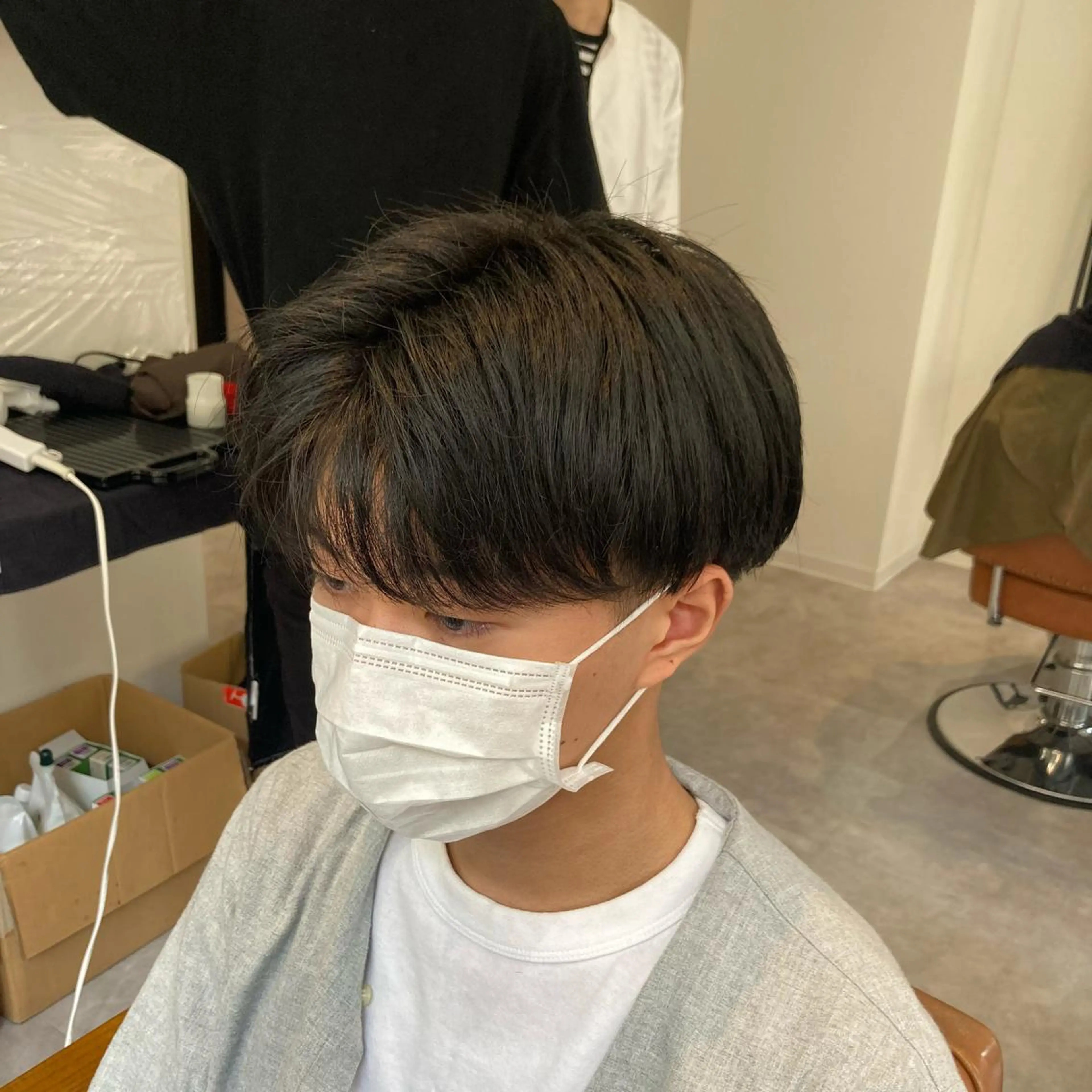 ショート メンズ センターパート カット トリートメント カットが上手い 💇‍♂🌸サク🌸のヘアスタイル