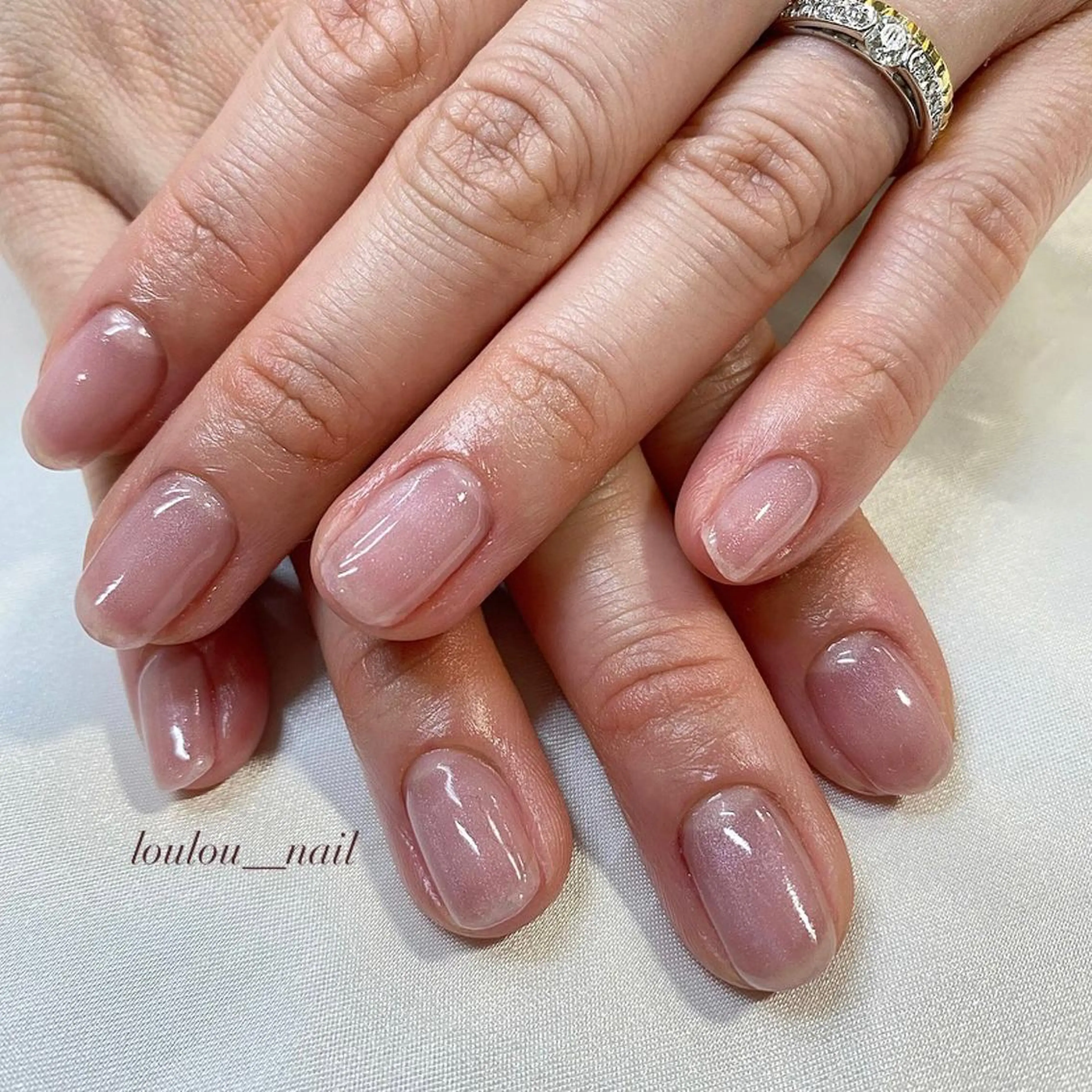 ネイル ジェルネイル マグネットネイル オフィスネイル ソフトジェル loulou _nail所属・葛西 知佳のネイルデザイン