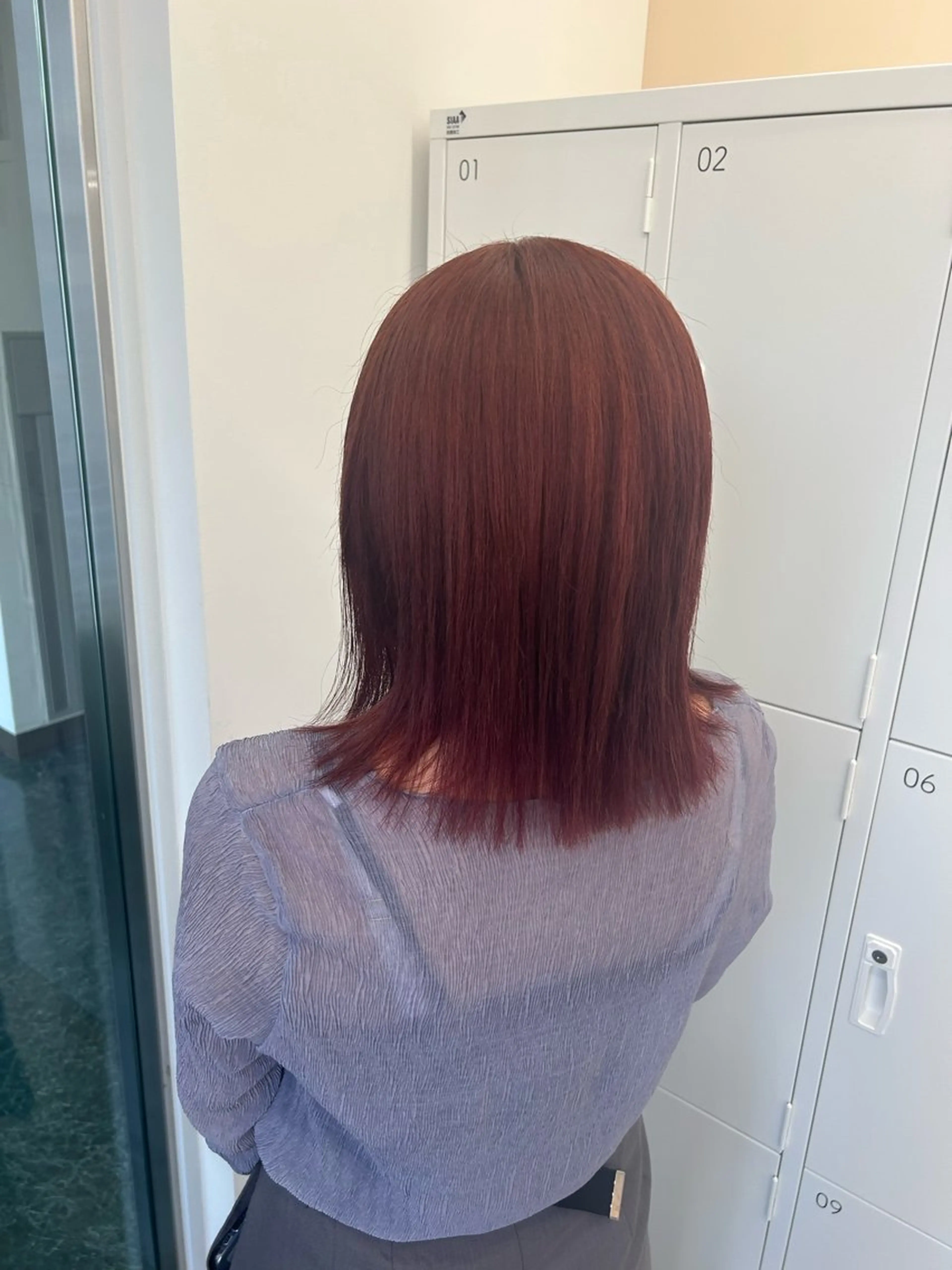 ミディアム カラー ブリーチ 韓国ヘア nanahaのヘアスタイル