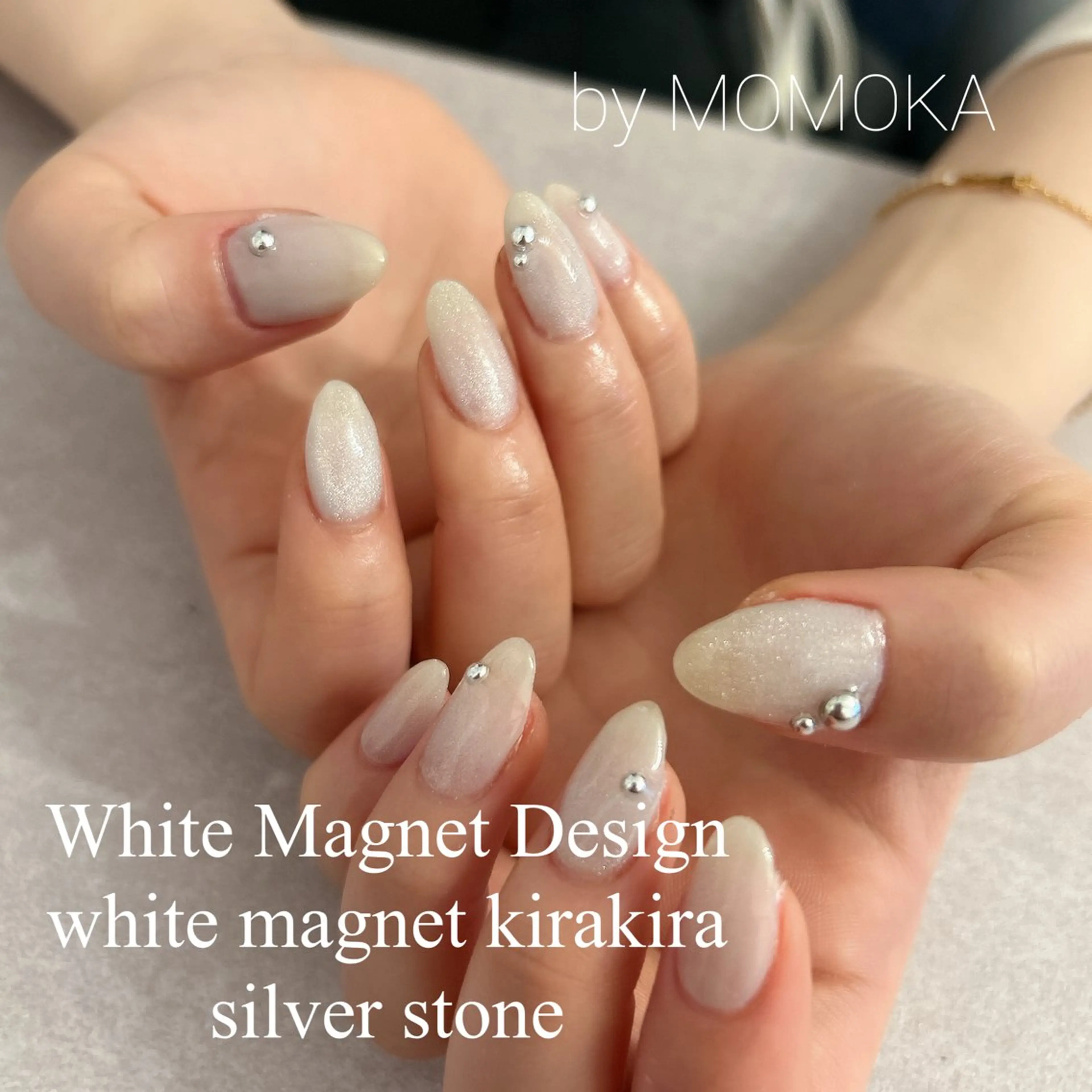 ネイル マグネットネイル ハンドネイル momoka_nails所属・Momo Nailsのネイルデザイン