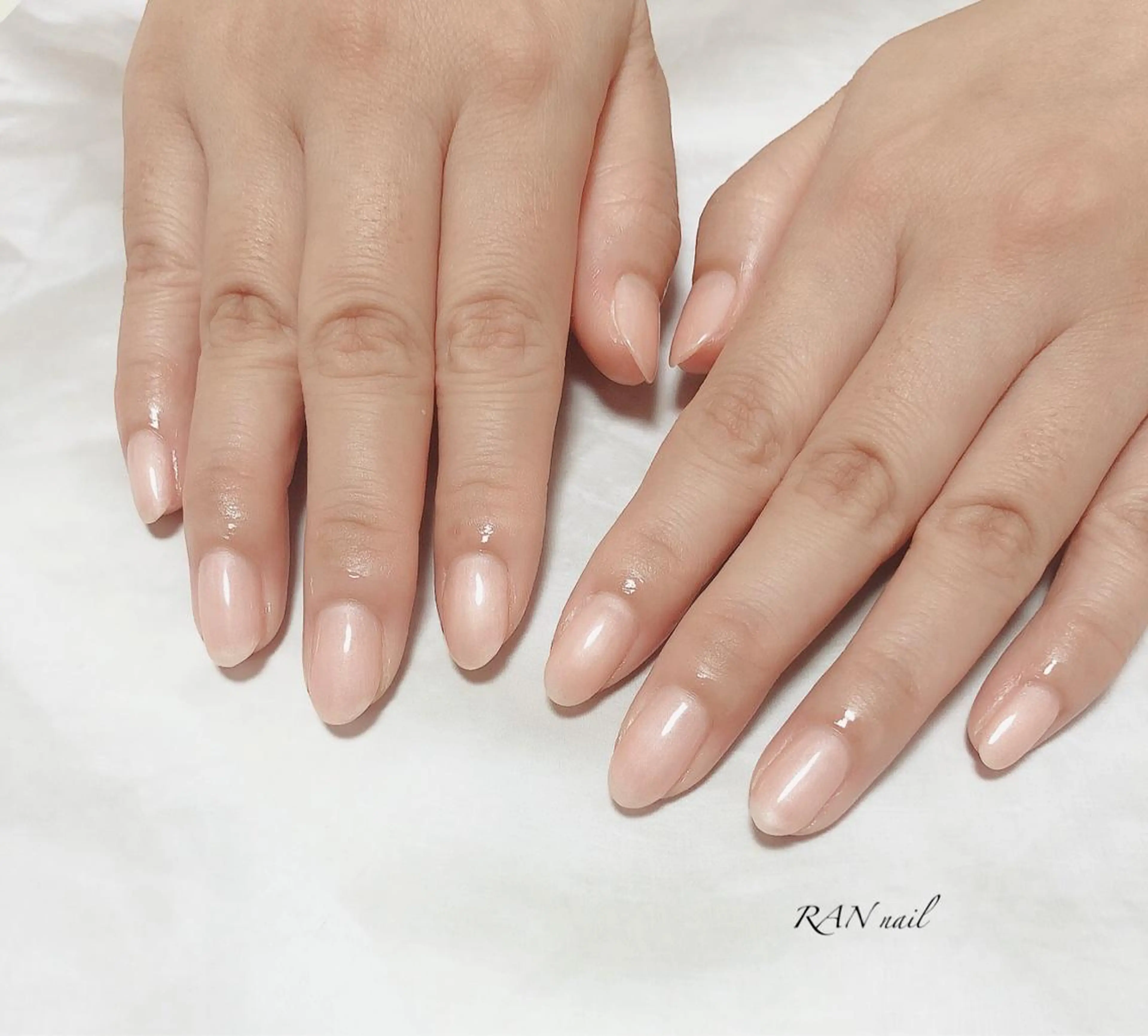 ネイル オフィスネイル ワンカラーネイル ピンク 冬ネイル ハンドネイル フットネイル RAN nail 〜ランネイル〜所属・RAN nailのネイルデザイン