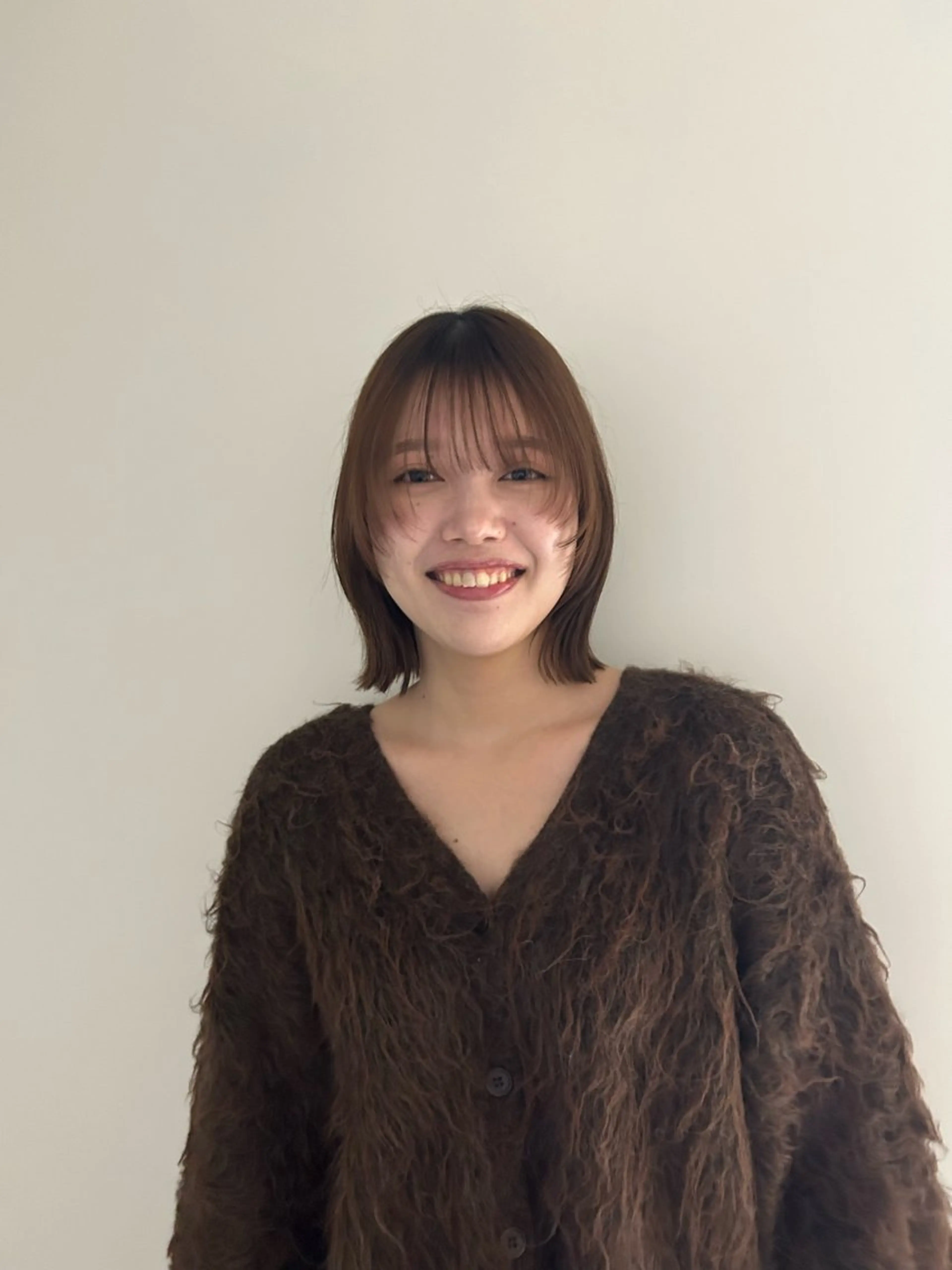 ミディアム カットモデル募集/ 万代/関谷　朋実のヘアスタイル