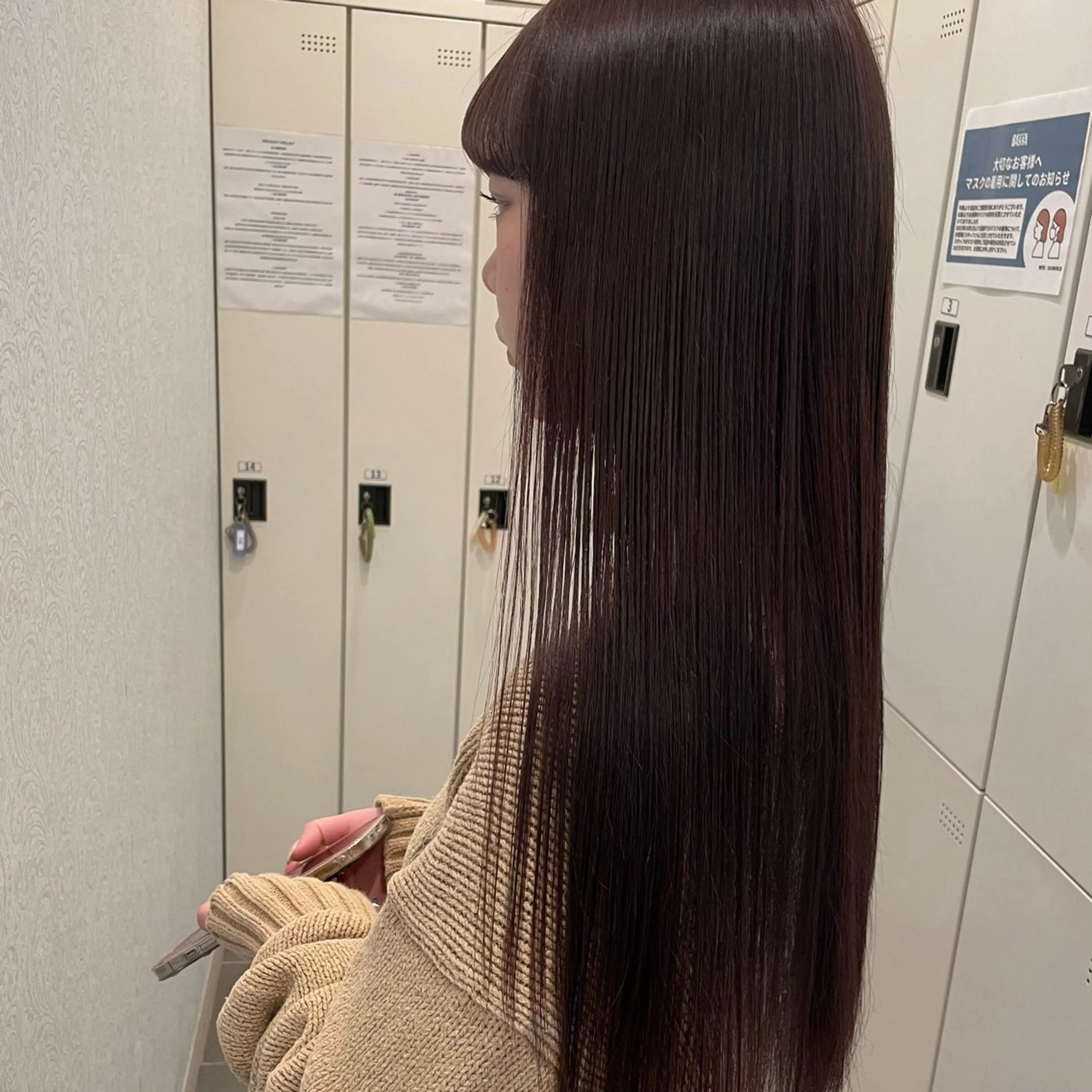ロング カラー カット ヘアカラー トリートメント 💎久米川 東村山 BASSAサトウ💎のヘアスタイル