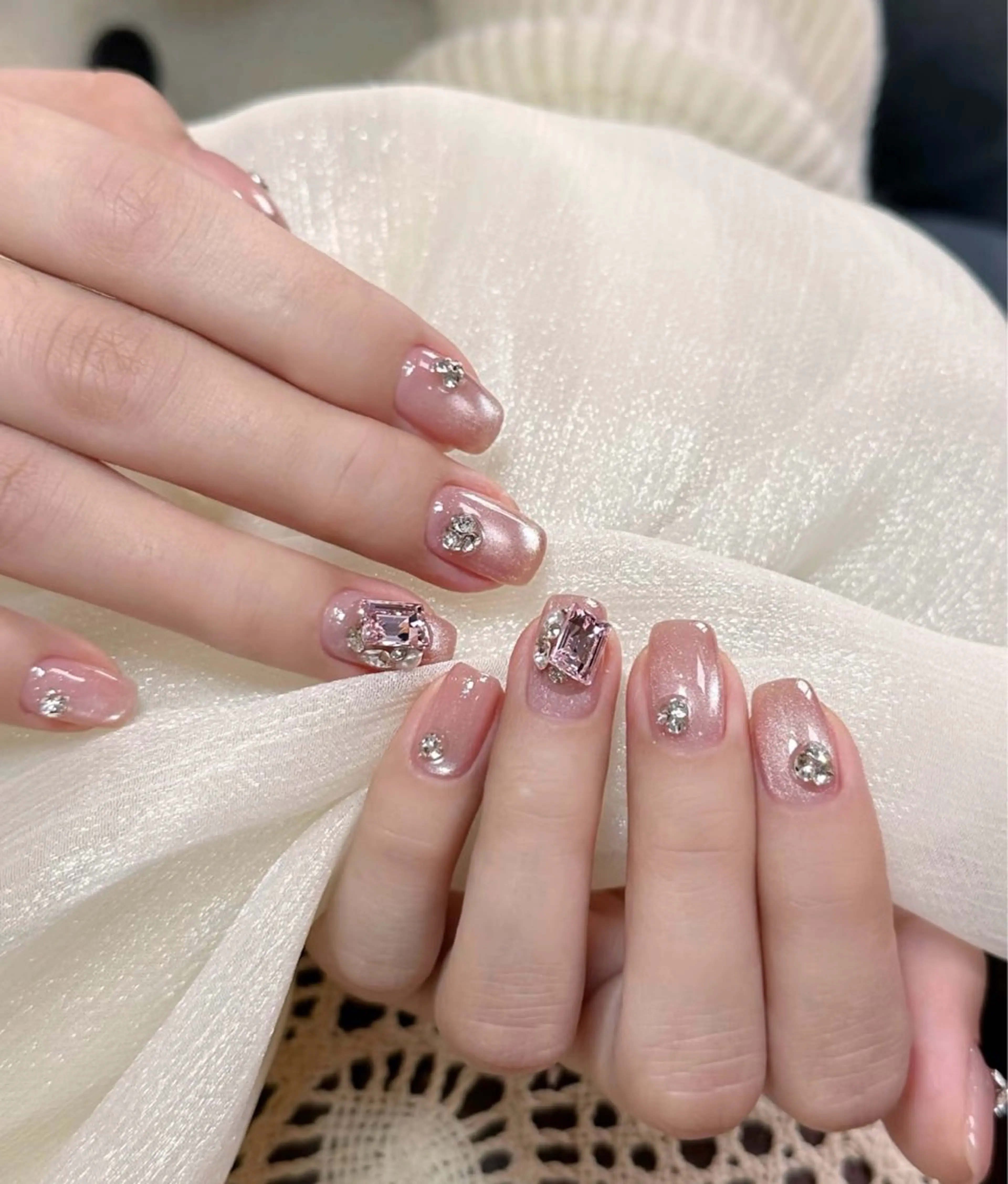 ネイル アートネイル チークネイル 長さ出し フットネイル ジェルネイル For you. Nail Salonのネイルデザイン
