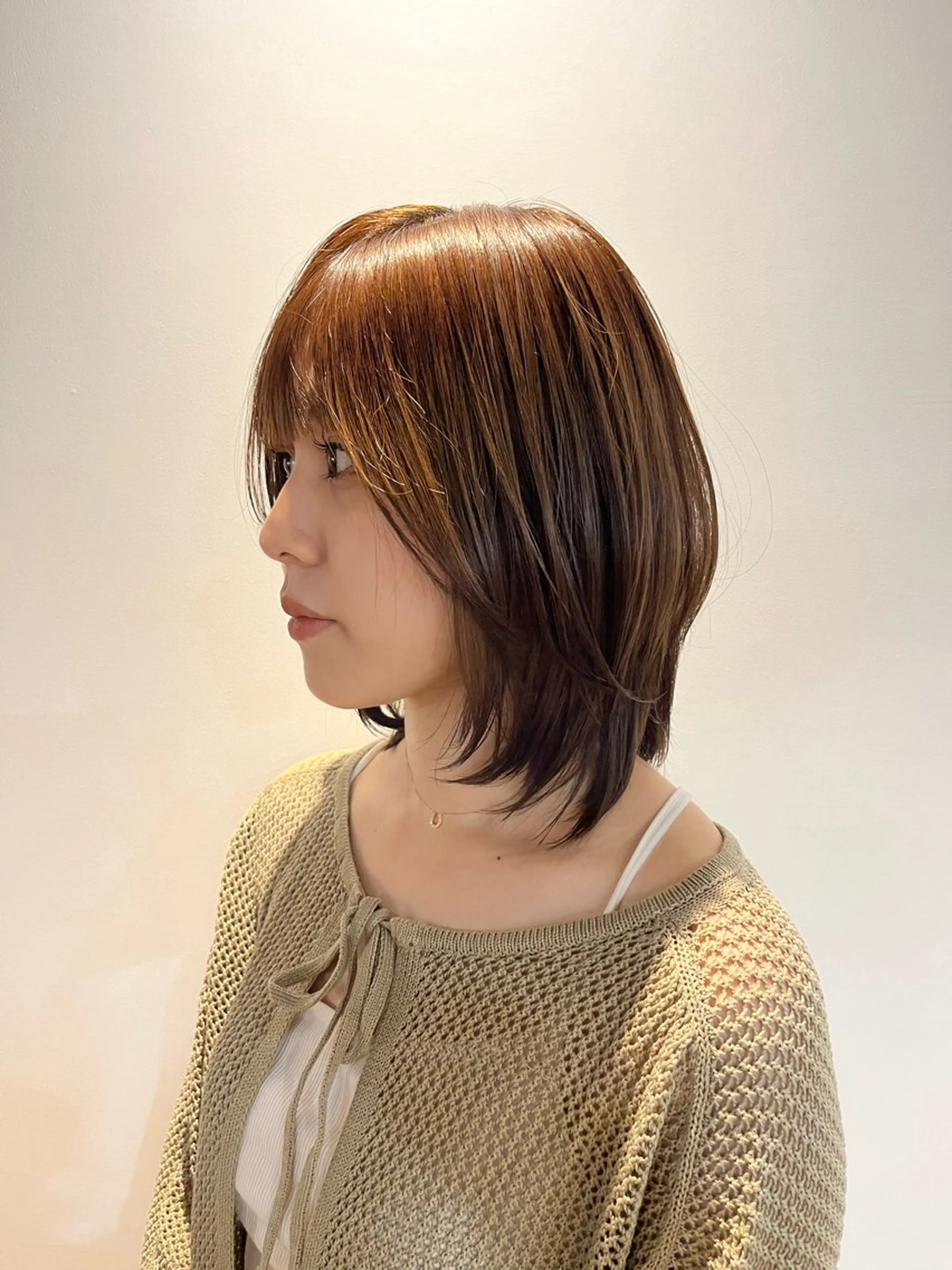 ミディアム レイヤーカット Natsuno/天神 薬院/モデル募集中のヘアスタイル