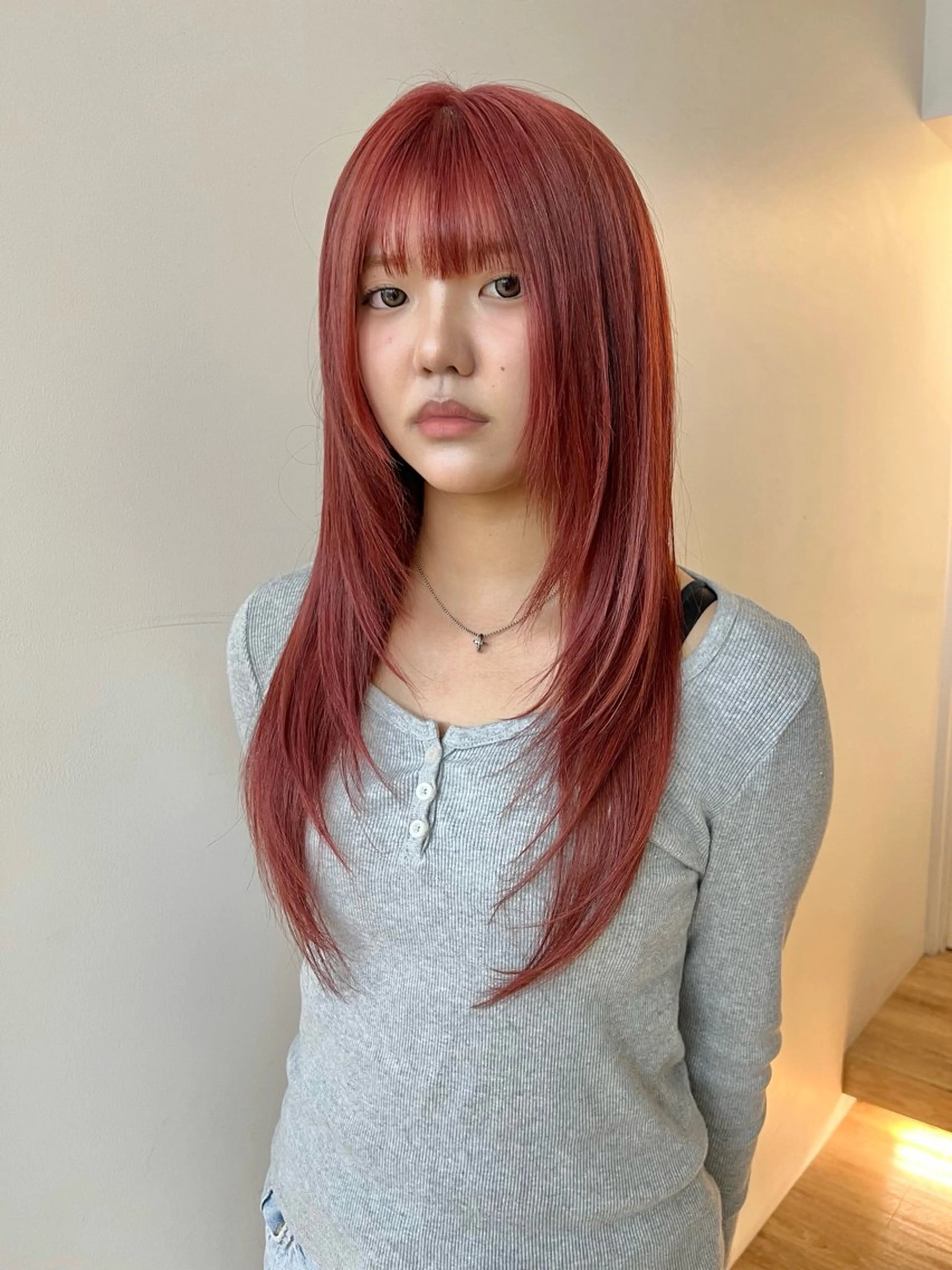 ロング カラー レイヤーカット ロング シャギー カット 吉祥寺/個性派/ kazuha🩰のヘアスタイル