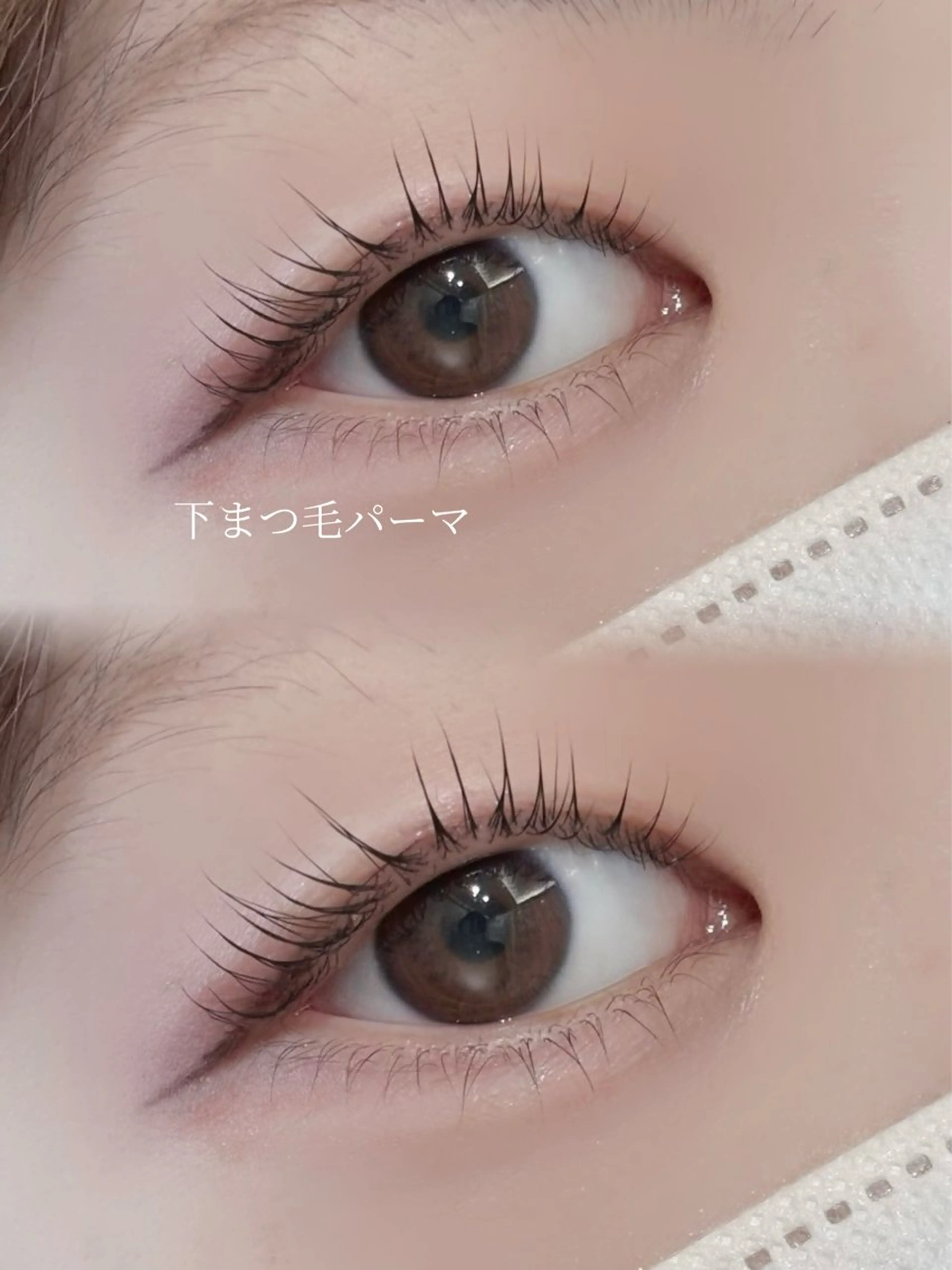 ⭐️逆さまつ毛解消⭐️"下まつ毛のみ"パーマモデル👀の写真