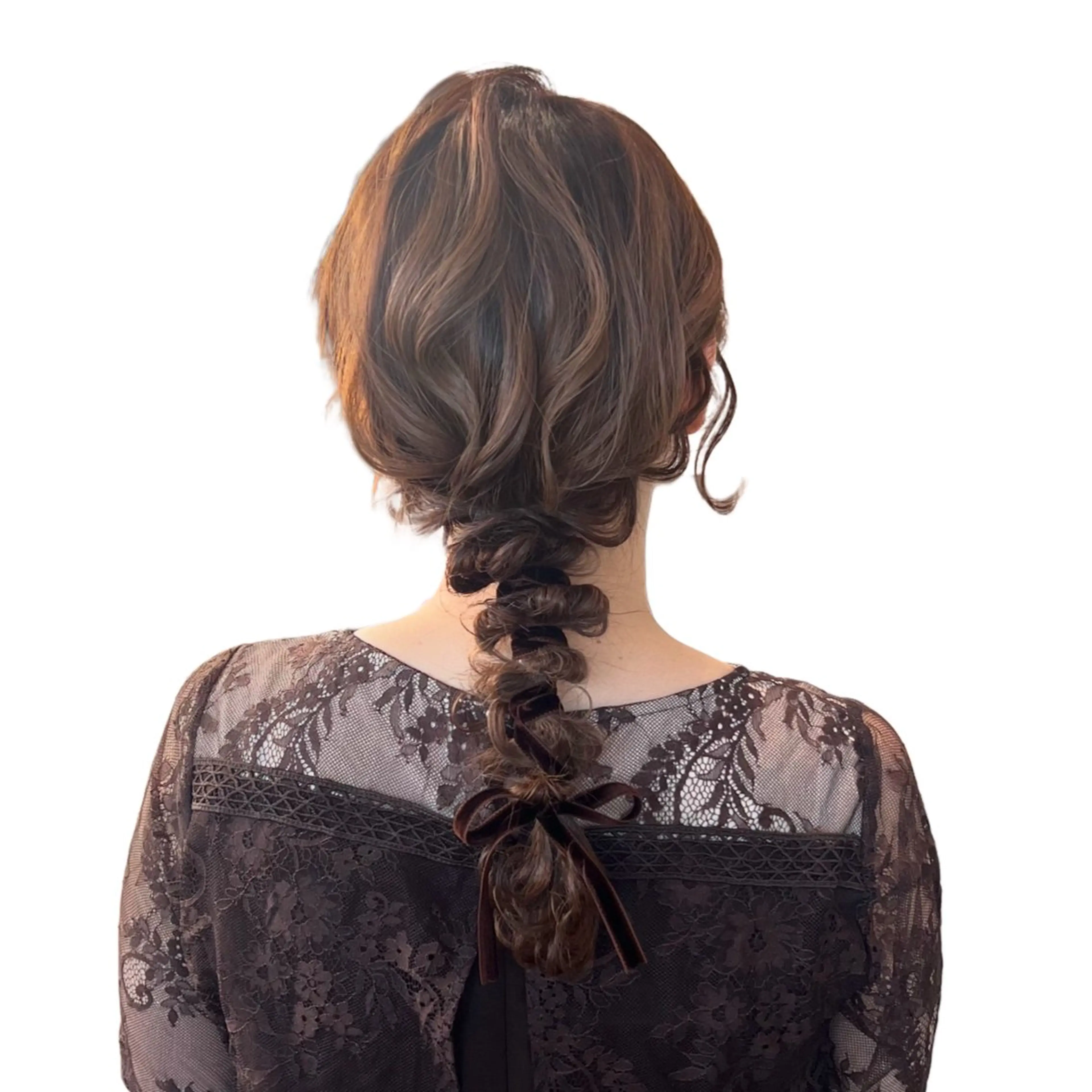 セミロング ヘアセット SALOWIN： KASUMIのヘアスタイル