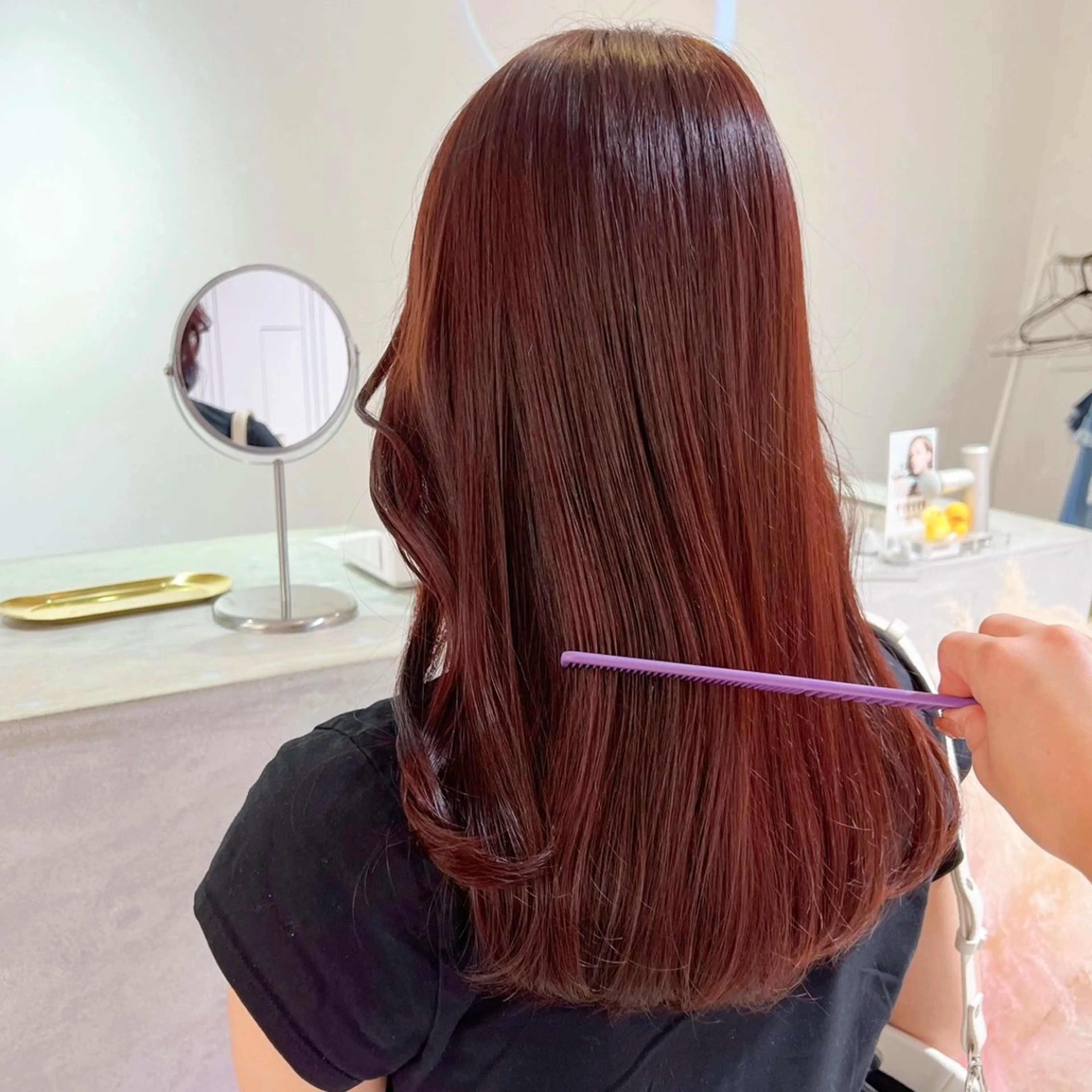 ロング カラー ヘアカラー トリートメント 🎀ダブルカラー/ ピンク×ガーリー🎀のヘアスタイル