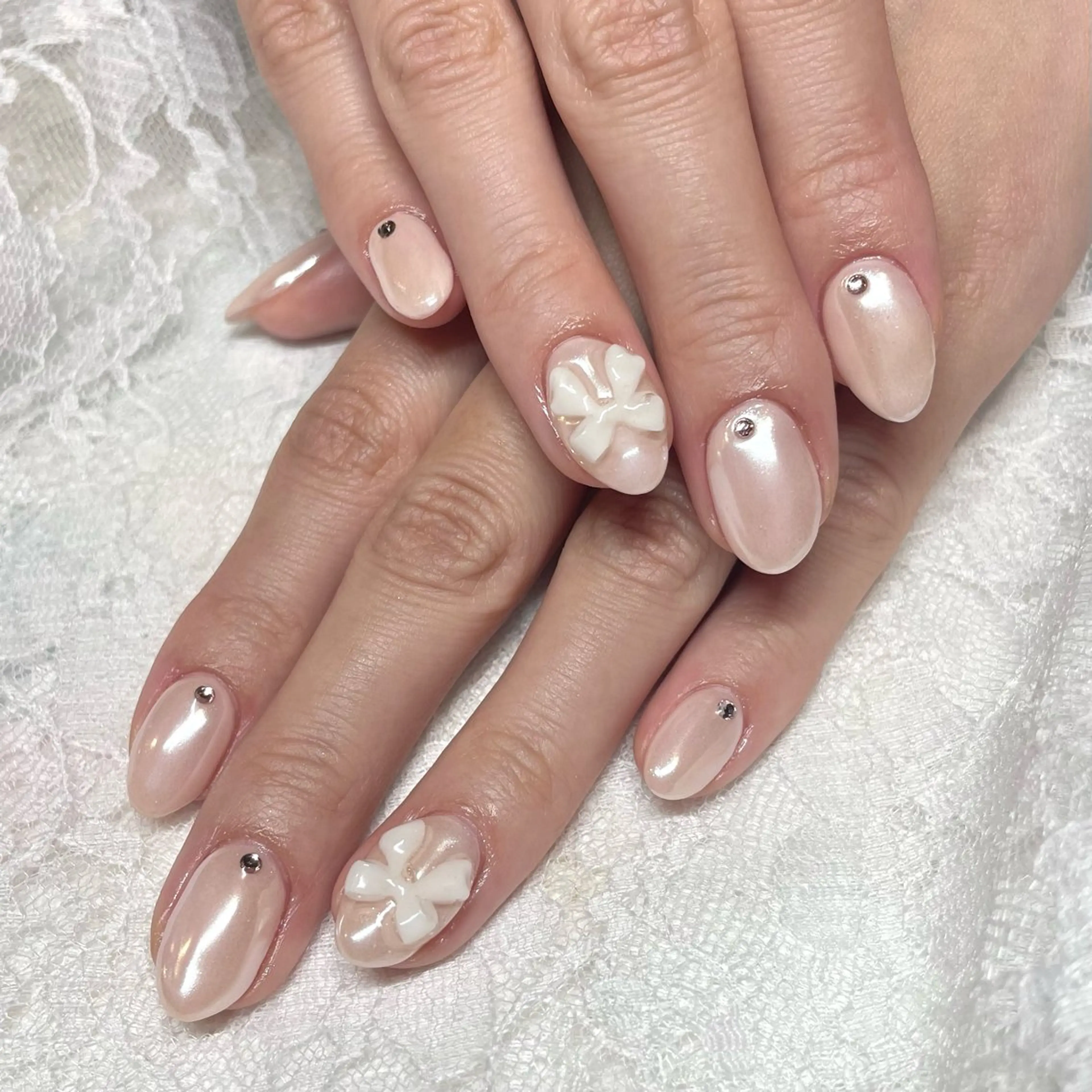 ネイル オーロラネイル ハンドネイル Nail ヌシん家 AKANEのネイルデザイン