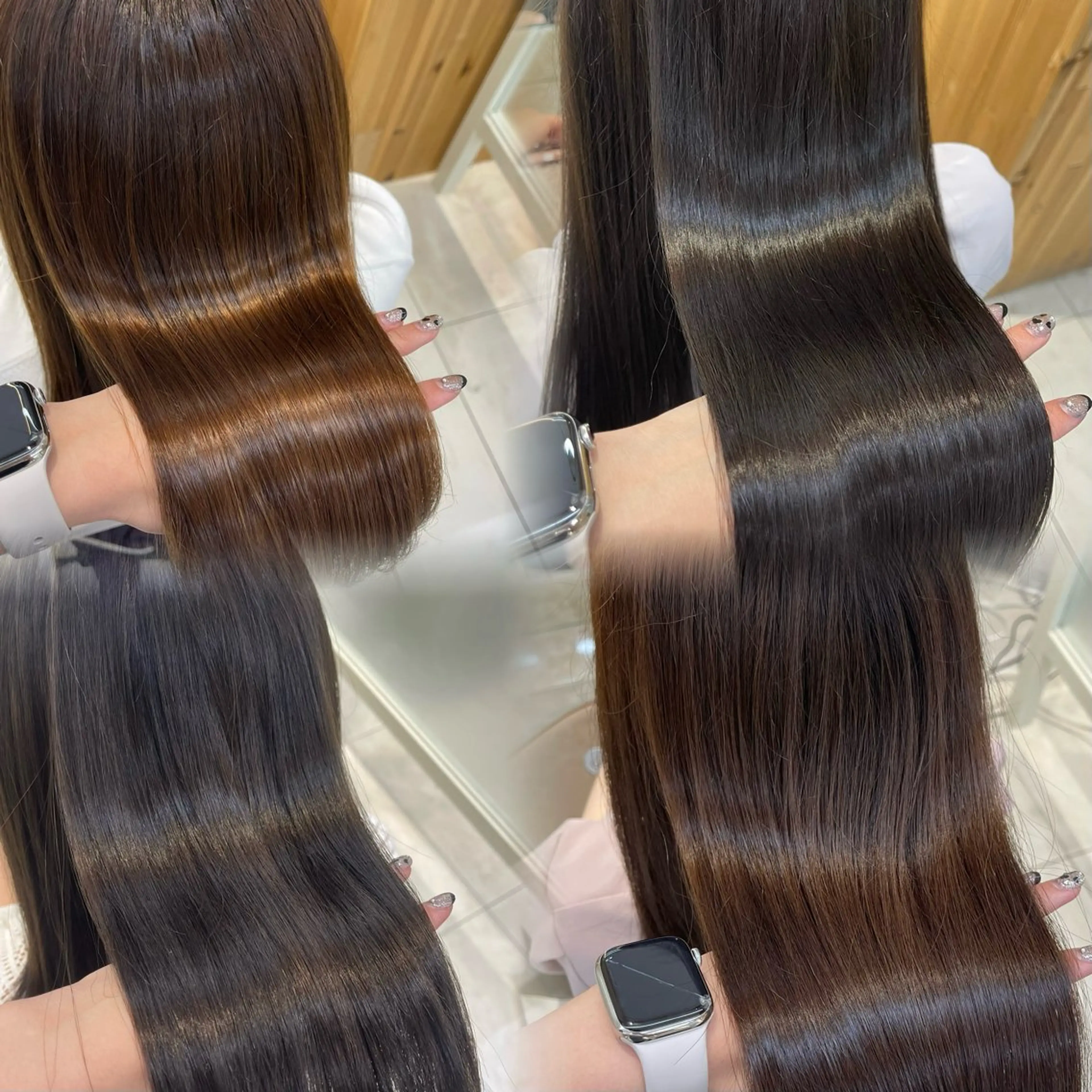 ロング Hina🤎ベージュ 、グレージュ🤎のヘアスタイル