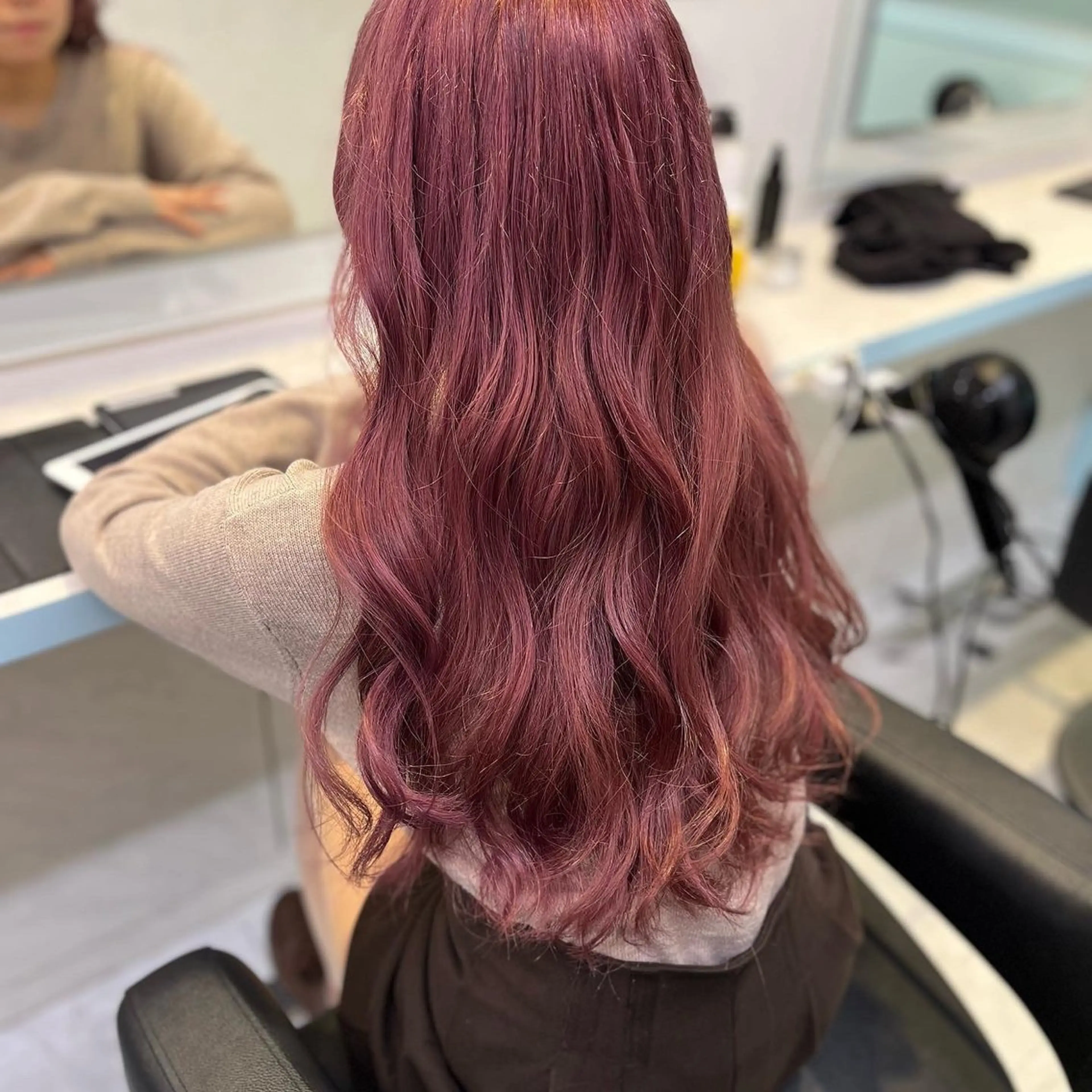 セミロング カラー ヘアアレンジ 愛されカラー🩷 はるなのヘアスタイル