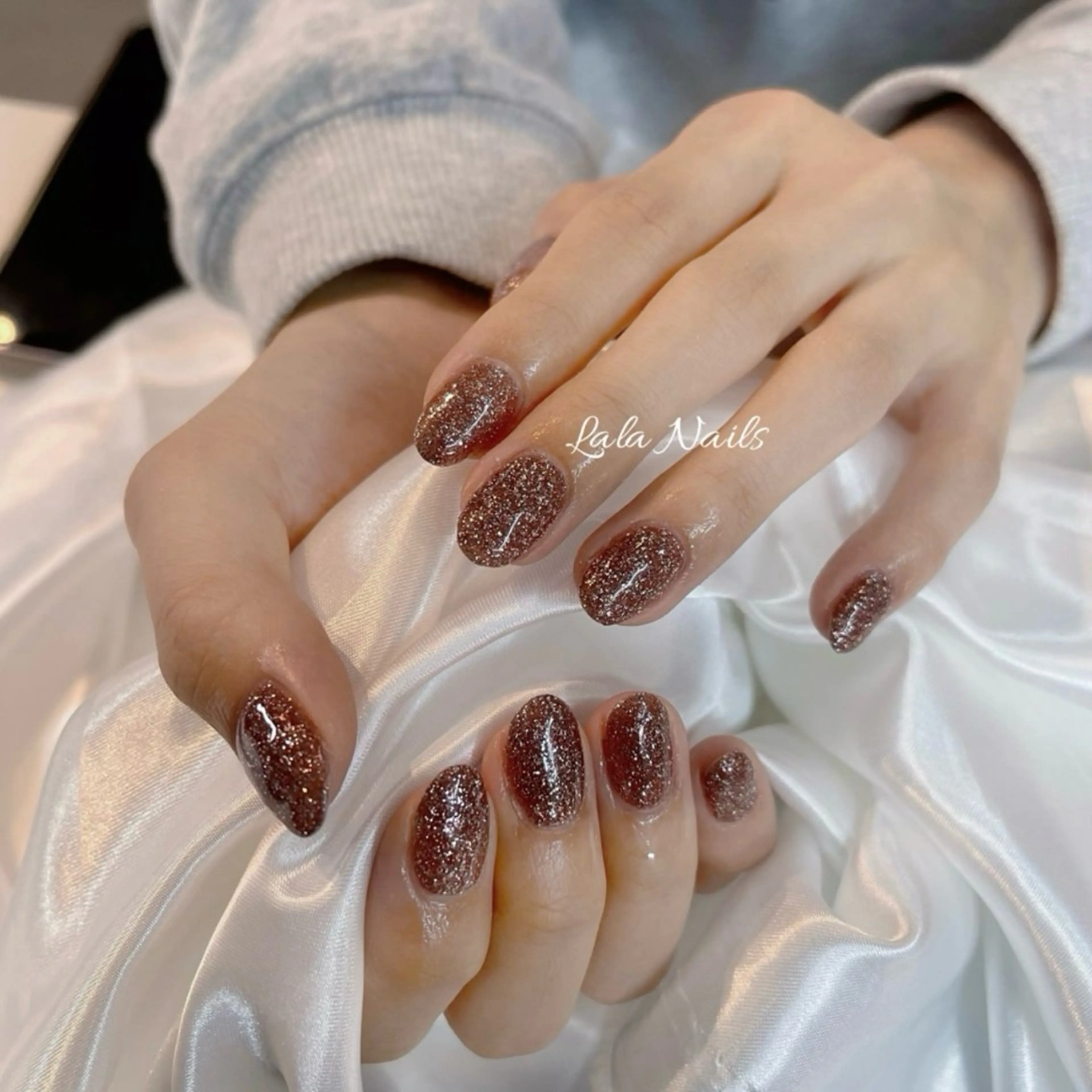 ネイル アートネイル チークネイル フレンチネイル グラデーション ハート Lala Nails所属・Lala Nailsのネイルデザイン