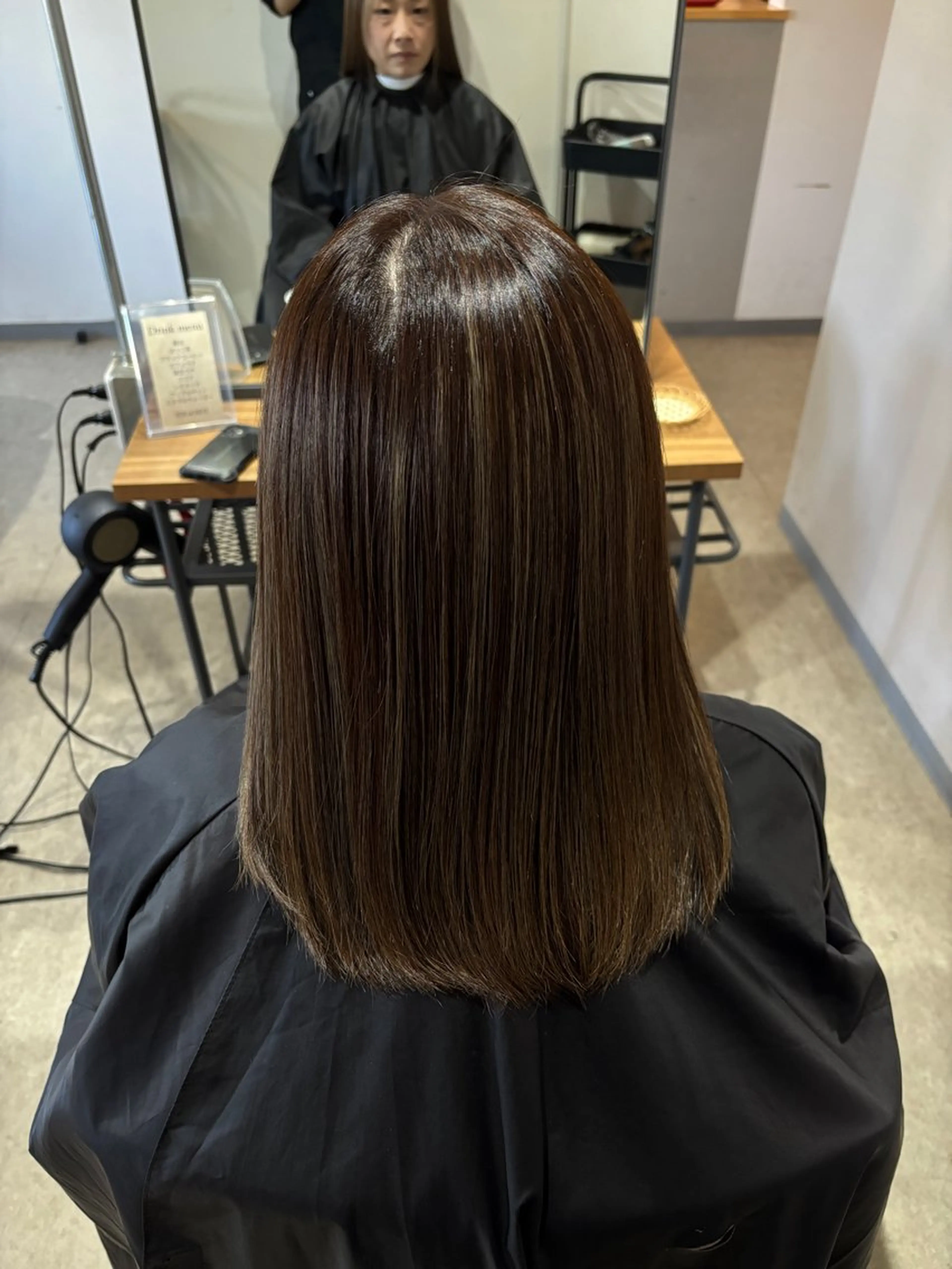 ミディアム カラー カット ヘアカラー トリートメント miri.. yukinaのヘアスタイル