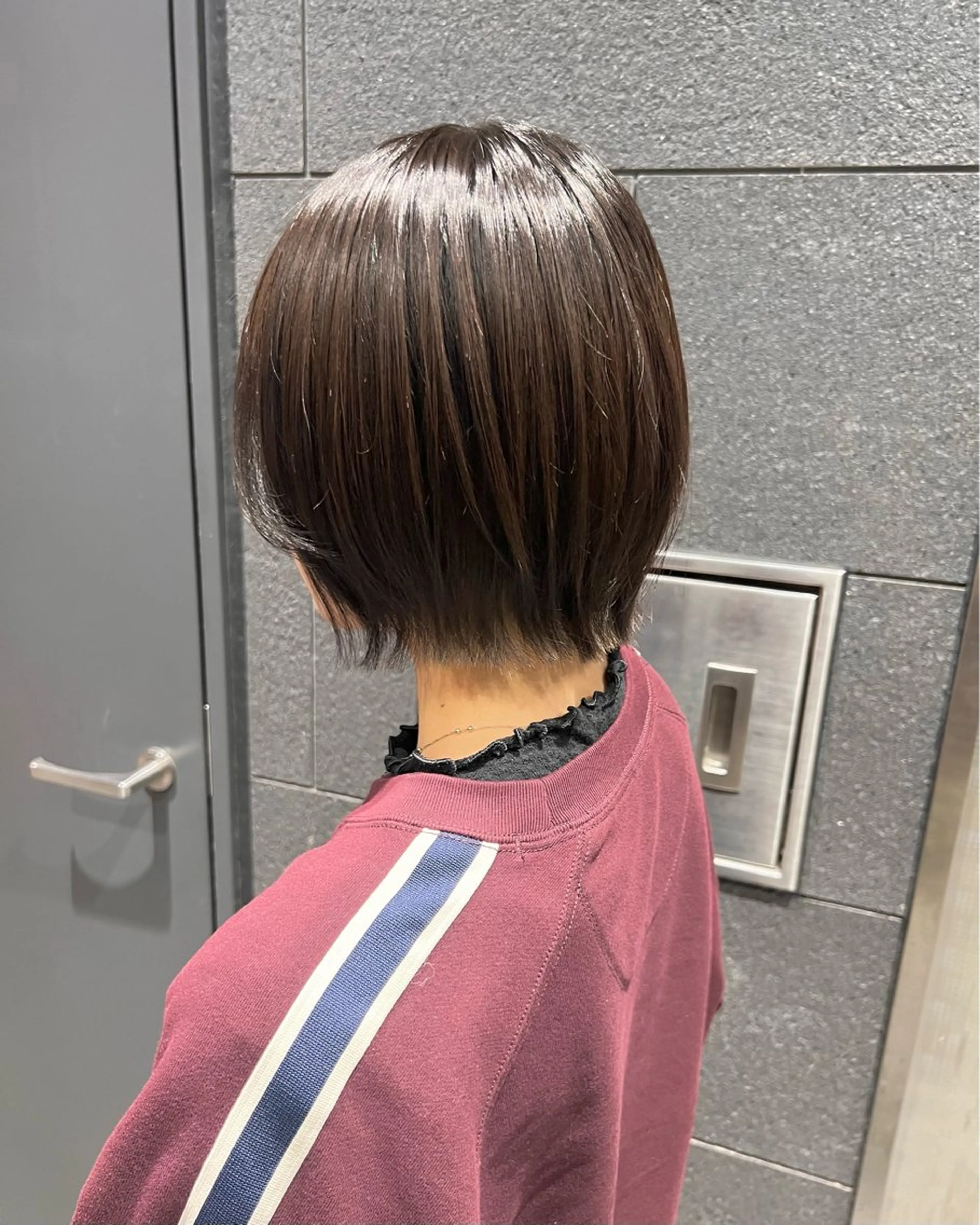 ショート カット ヘアカラー 大瀧菜月 ボブ/艶髪縮毛矯正のヘアスタイル