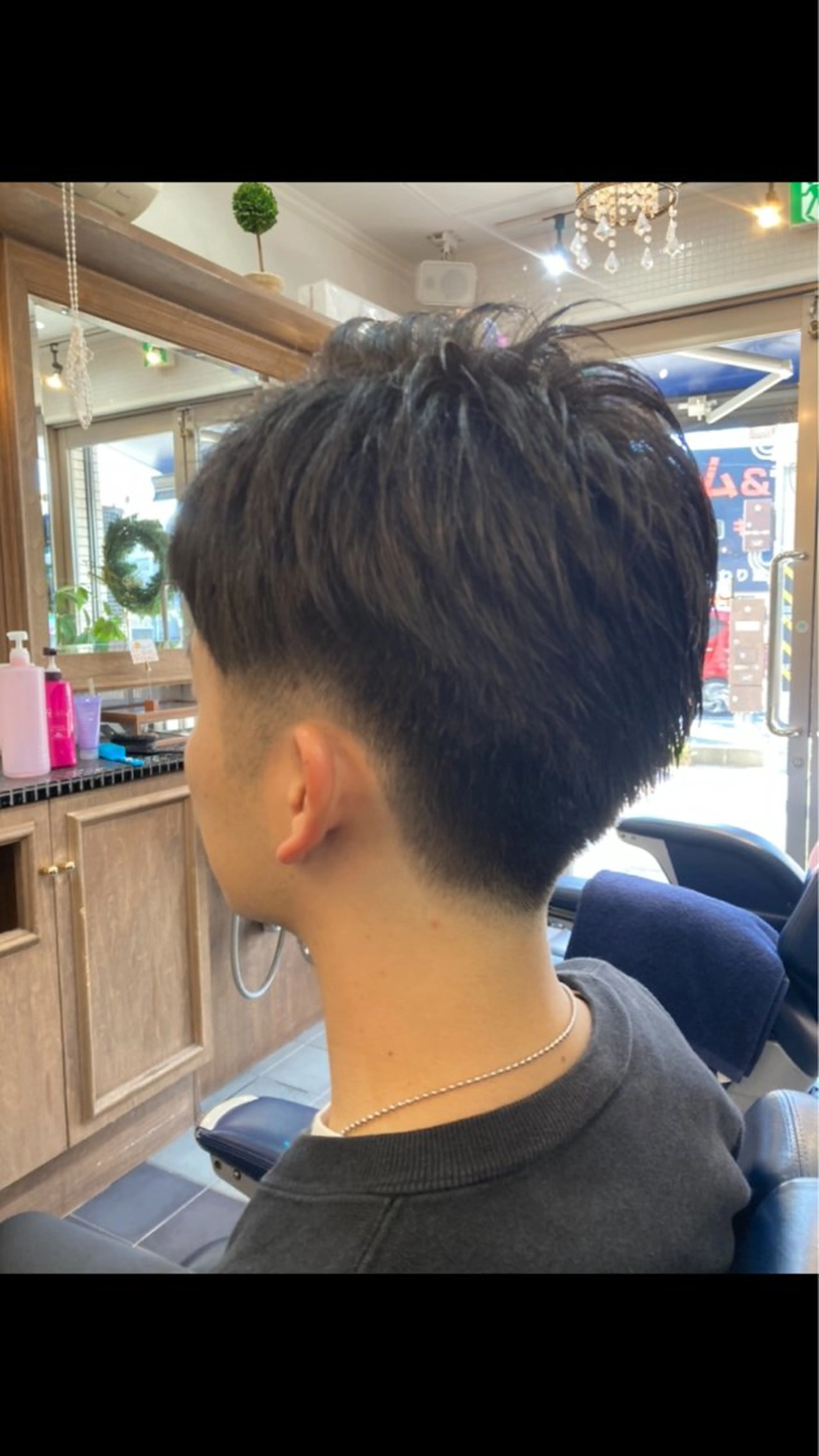 ショート メンズ 刈り上げ カット トリートメント ルピナス中田店長 山口大地のヘアスタイル