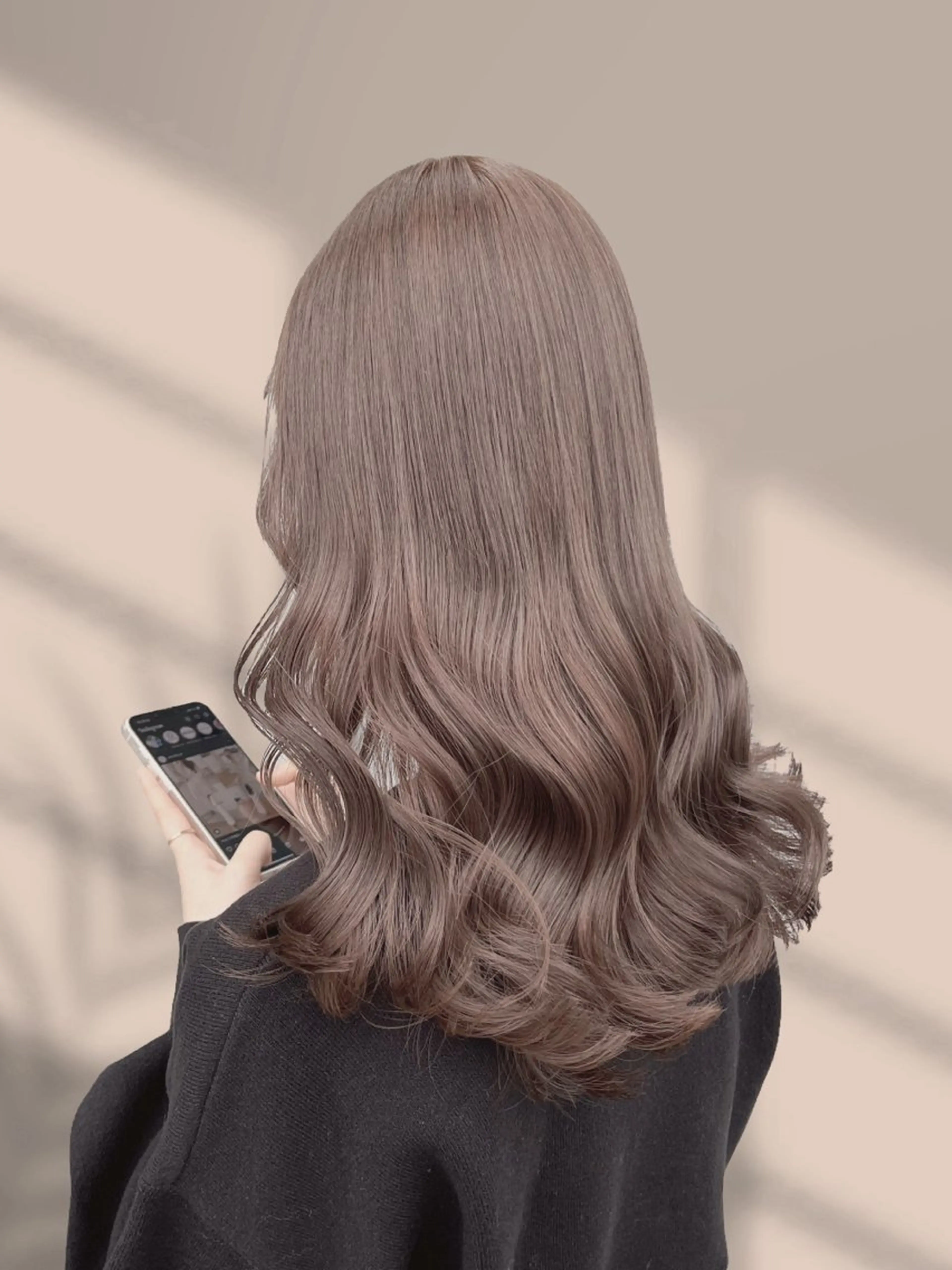 ロング カラー ヘアカラー くすみミルクティー/ ブラウン🪡TOWAのヘアスタイル