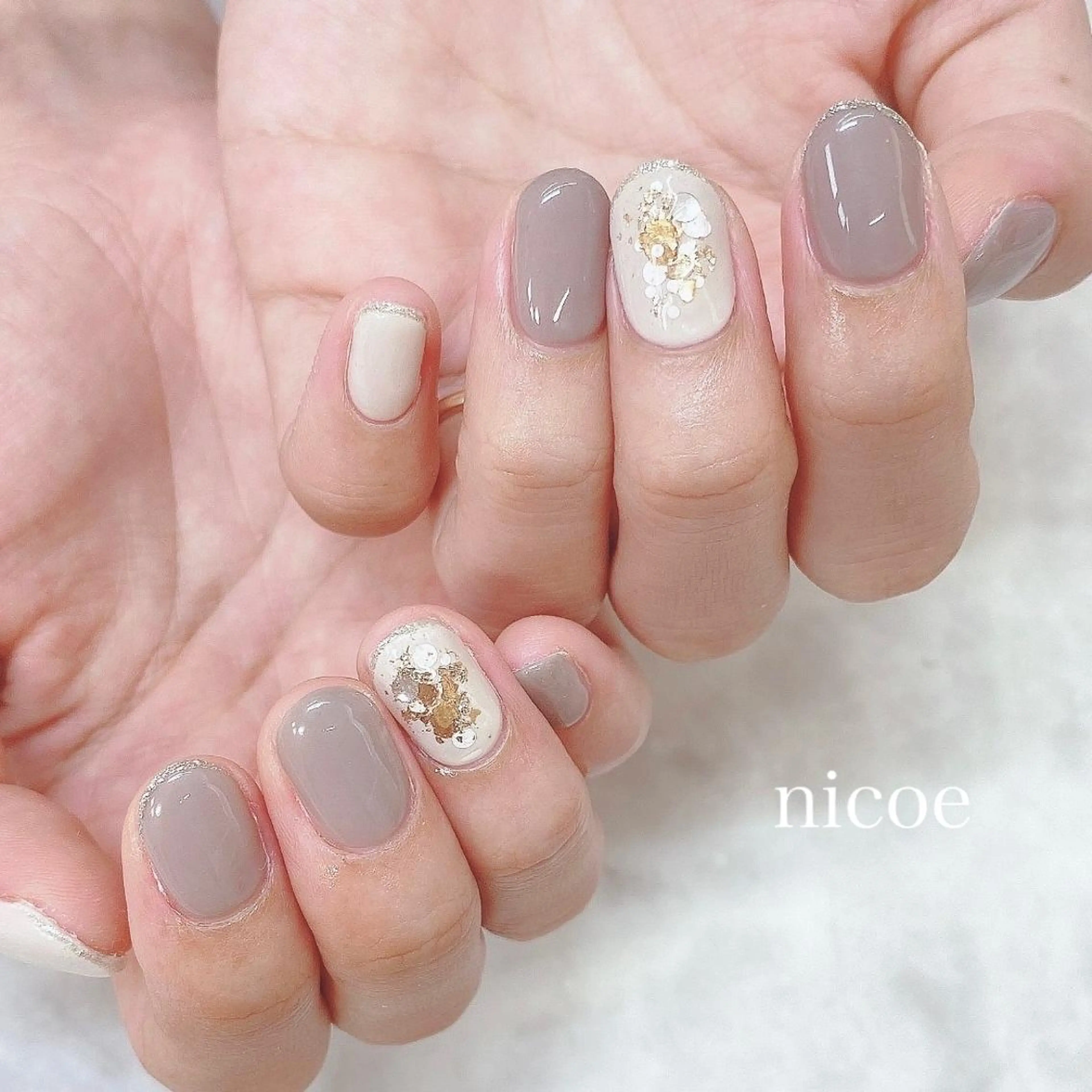 ネイル アートネイル フラワーネイル オフィスネイル ワンカラーネイル ネイルサロン　nicoe【ニコエ】所属・ネイルサロン nicoeのネイルデザイン