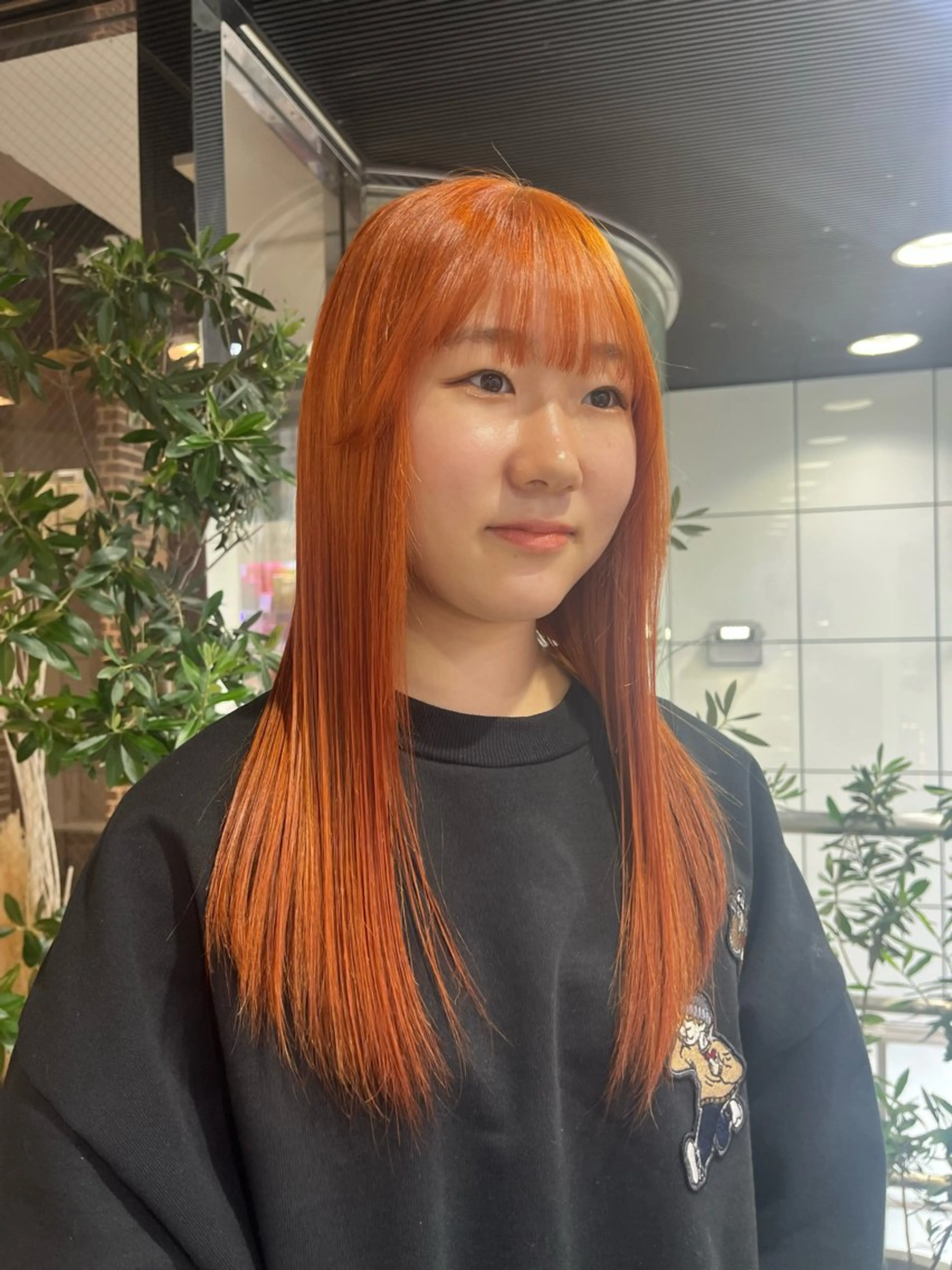 ロング ボブ/暖色カラー コウボヒカルのヘアスタイル