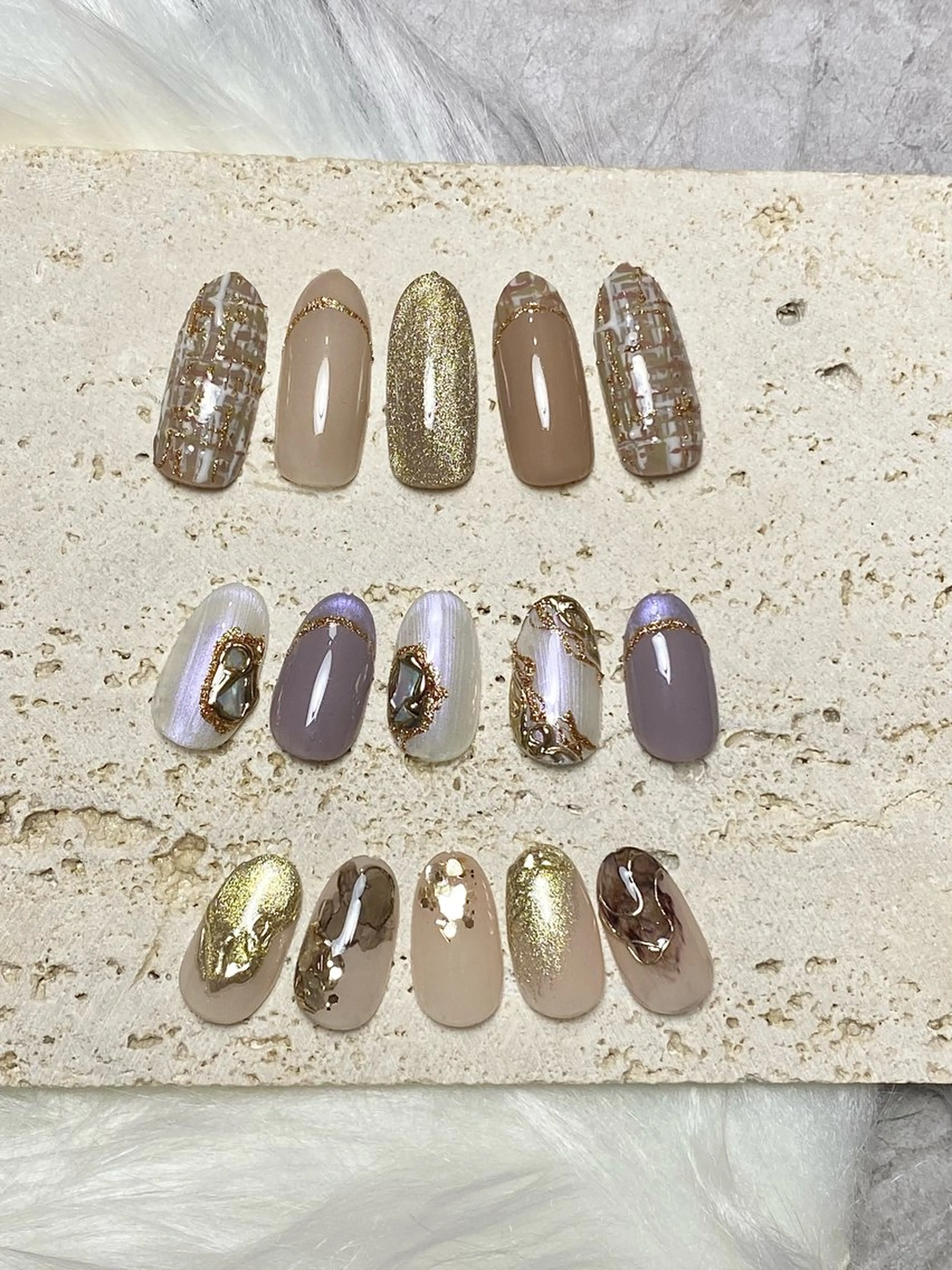 ミディアム ハンドネイル cattleya nailのネイルデザイン