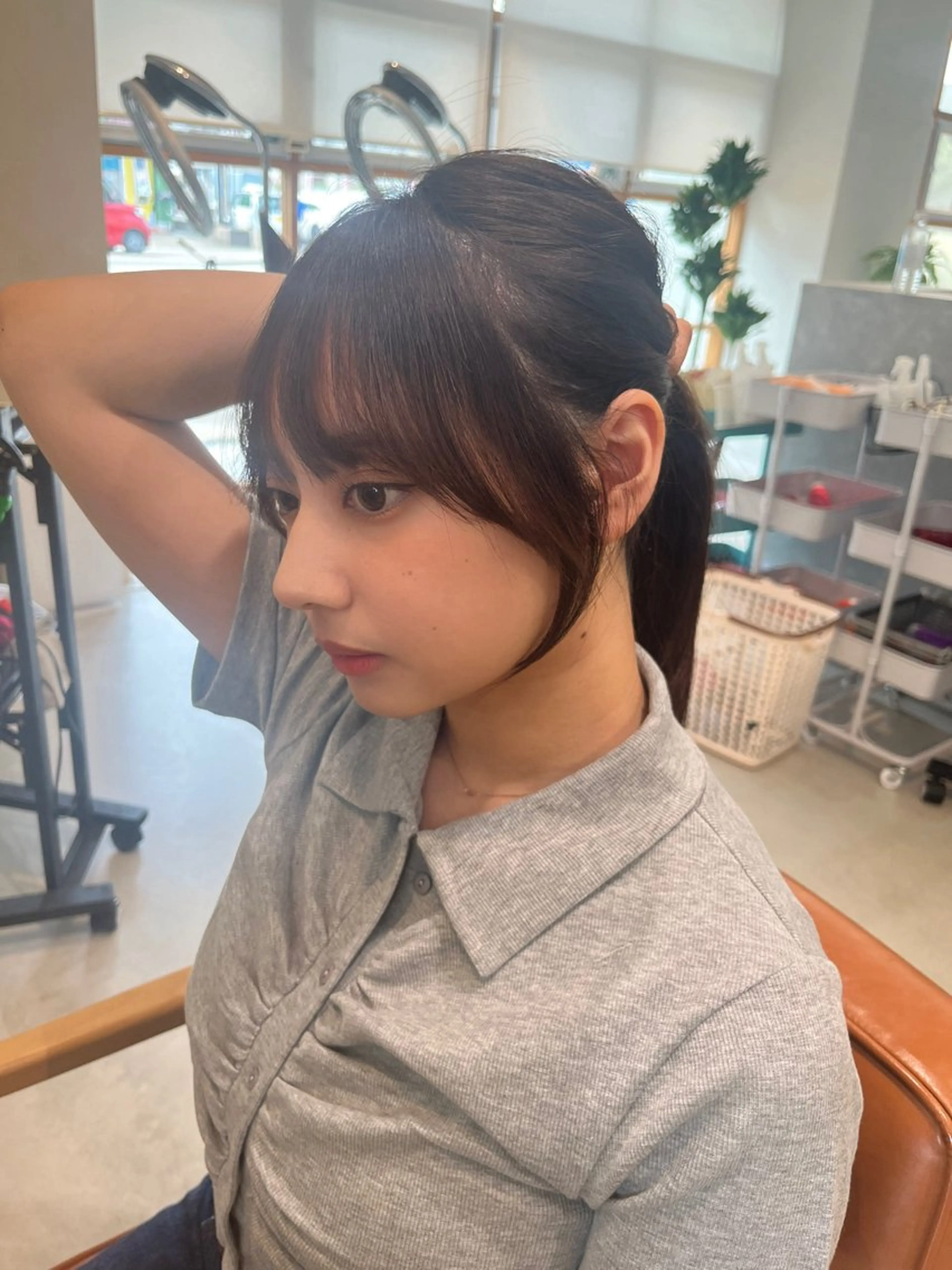 ロング くびれヘア 顔周りカット 韓国風ヘア レイヤーカット 似合わせカット カット ヘアカラー トリートメント レイヤーカット /　工藤雄大のヘアスタイル