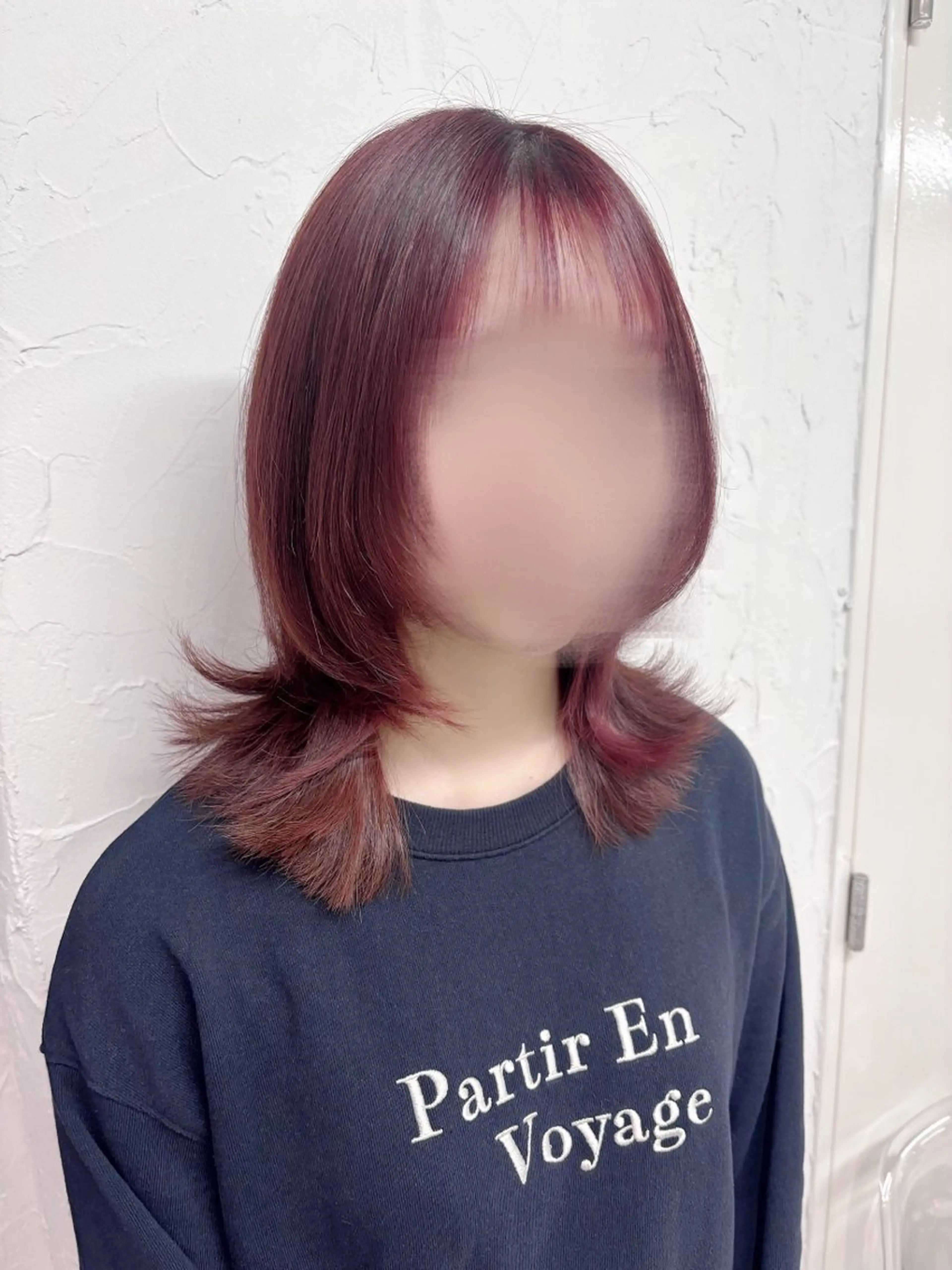 ミディアム レイヤーカット ウルフカット ウルフレイヤー カット ヘアカラー トリートメント roka 髪質改善/縮毛矯正／韓国レイヤー所属・roka 🌿あやのヘアスタイル