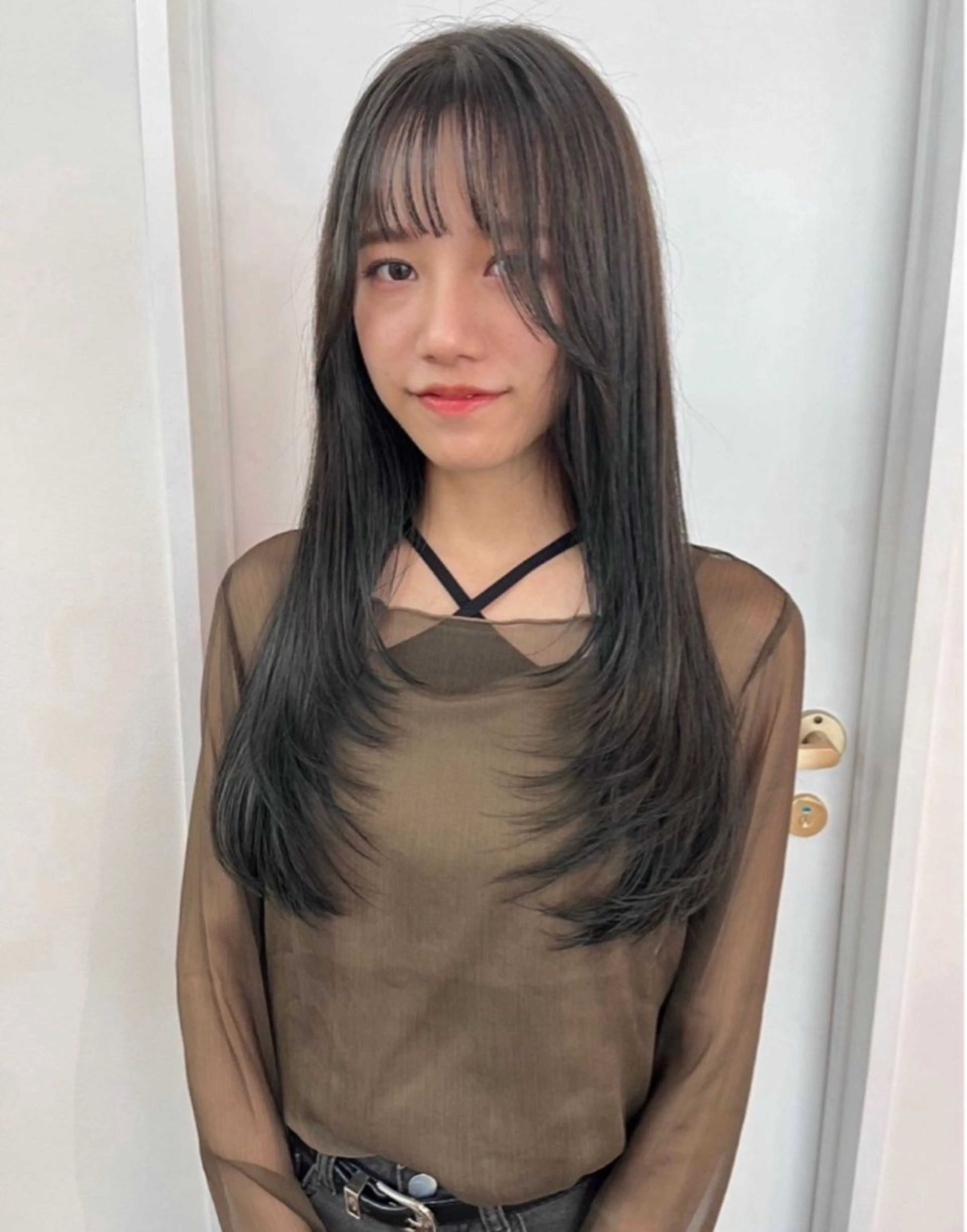 ロング カラー トリートメント ヘアカラー uni/haruhi ☀️透明感カラーのヘアスタイル