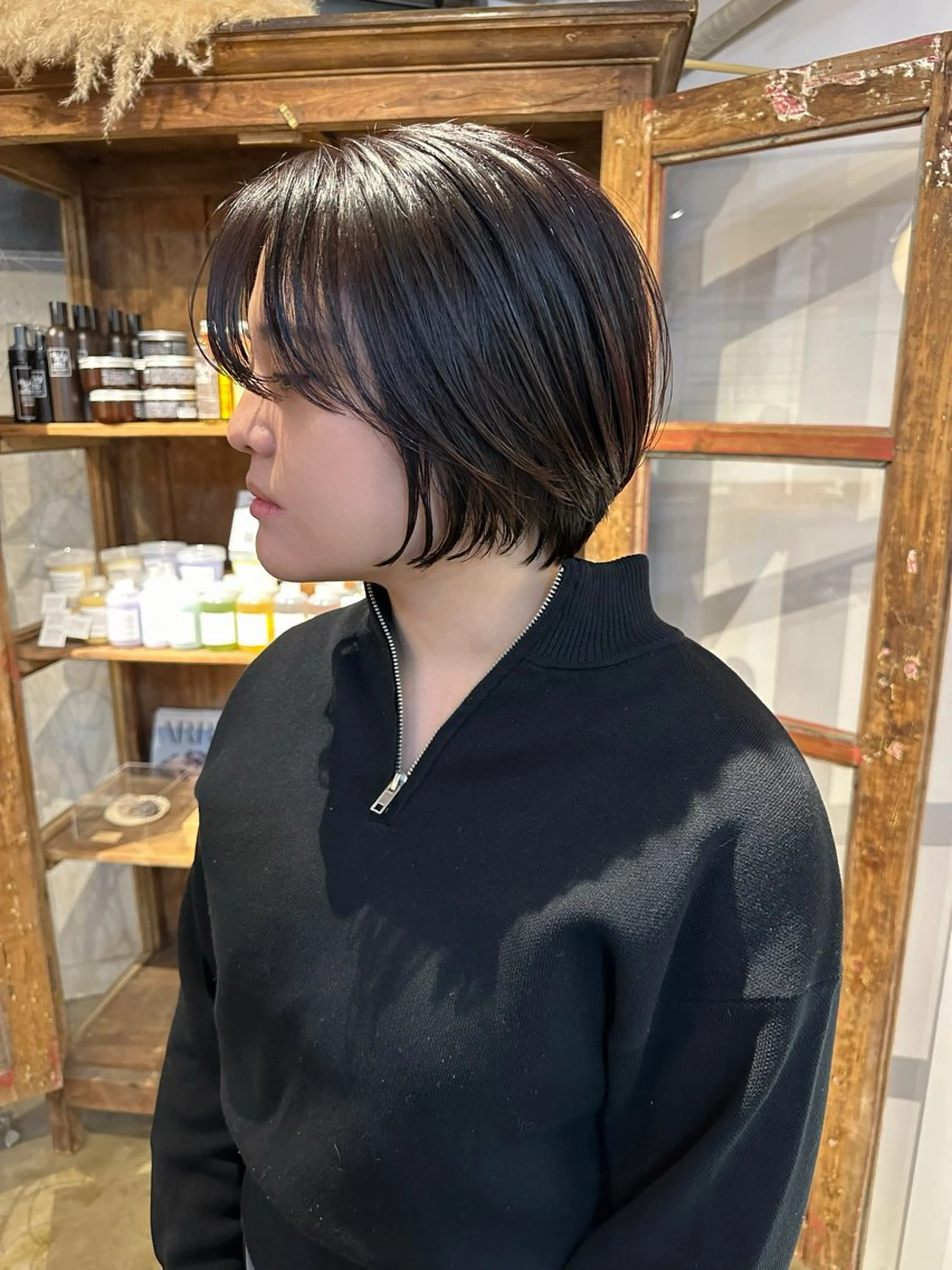 ショート レイヤーカット ショートヘア Mado Tsujido所属・小野江 祐李のヘアスタイル