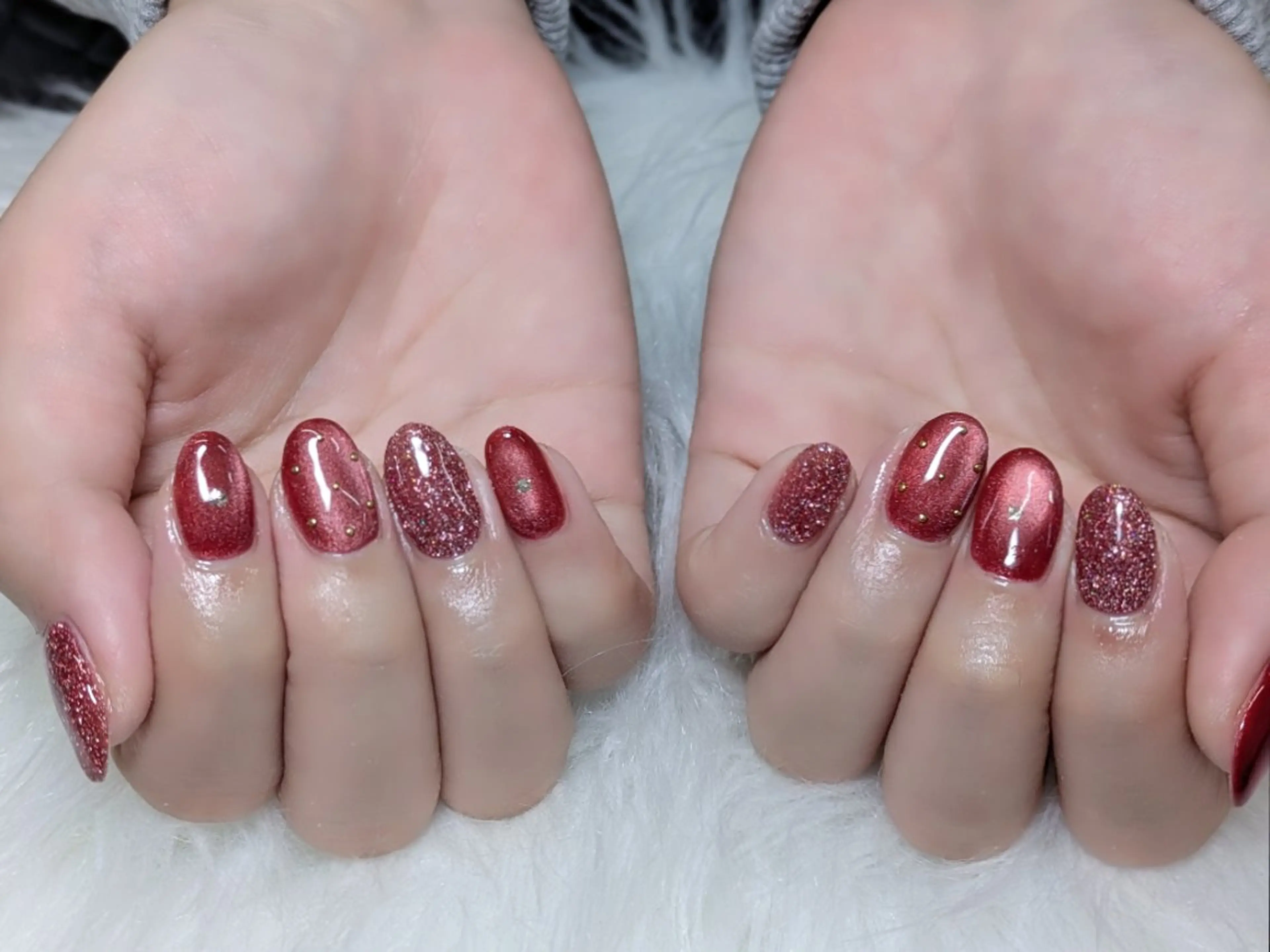 ネイル フラッシュネイル マグネットネイル ハンドネイル hair&nail gumi所属・hair&nail gumiのネイルデザイン