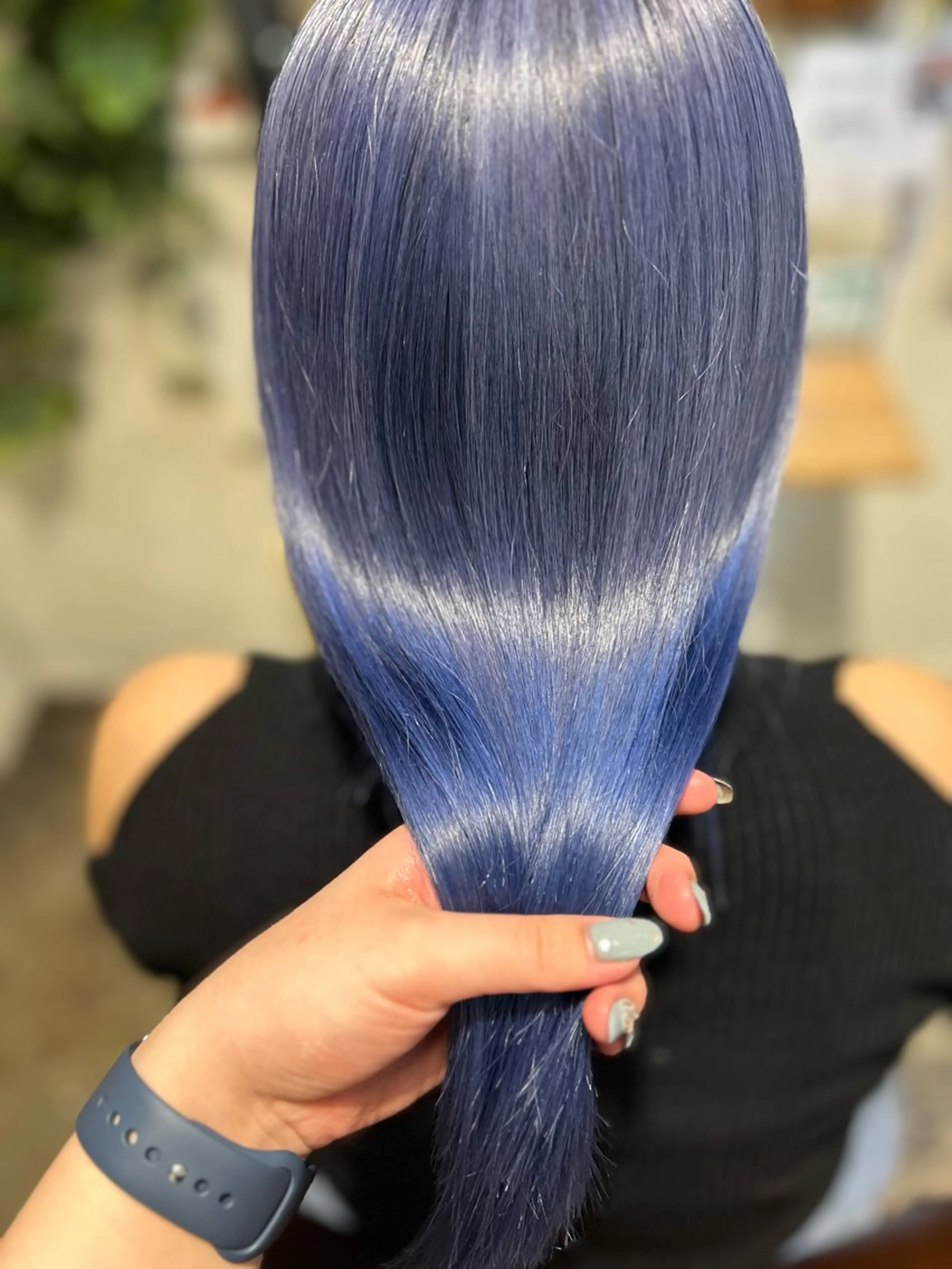 ロング カラー ブルーカラー ブルーラベンダー ラベンダーカラー ヘアカラー 暖色/レイヤー 🦋MIYUUのヘアスタイル