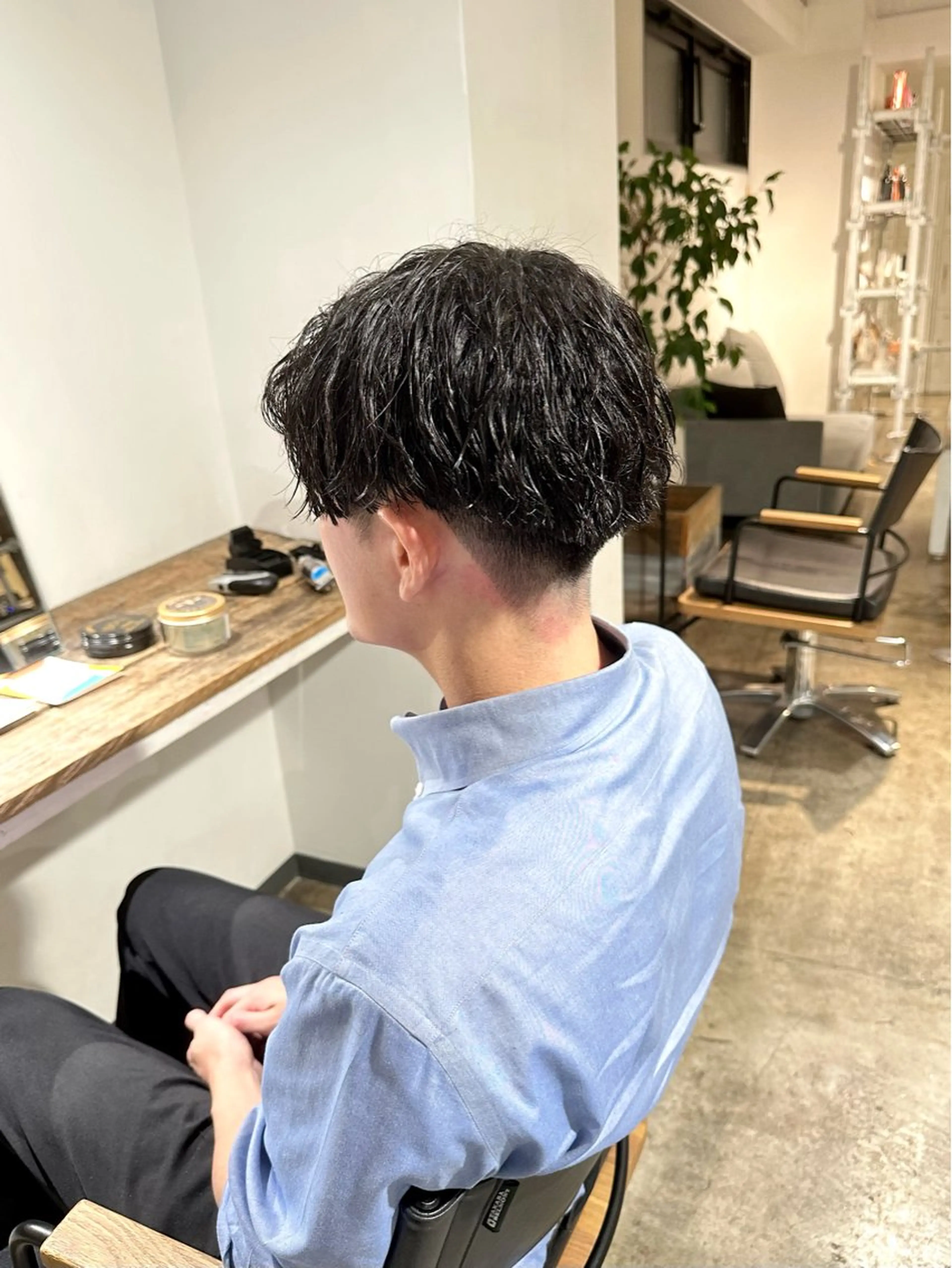 メンズ ビジネス センターパート マッシュ メンズパーマ メンズツイストパーマ カット 骨格補正施術/メンズ 専門美容師/YUYAのヘアスタイル