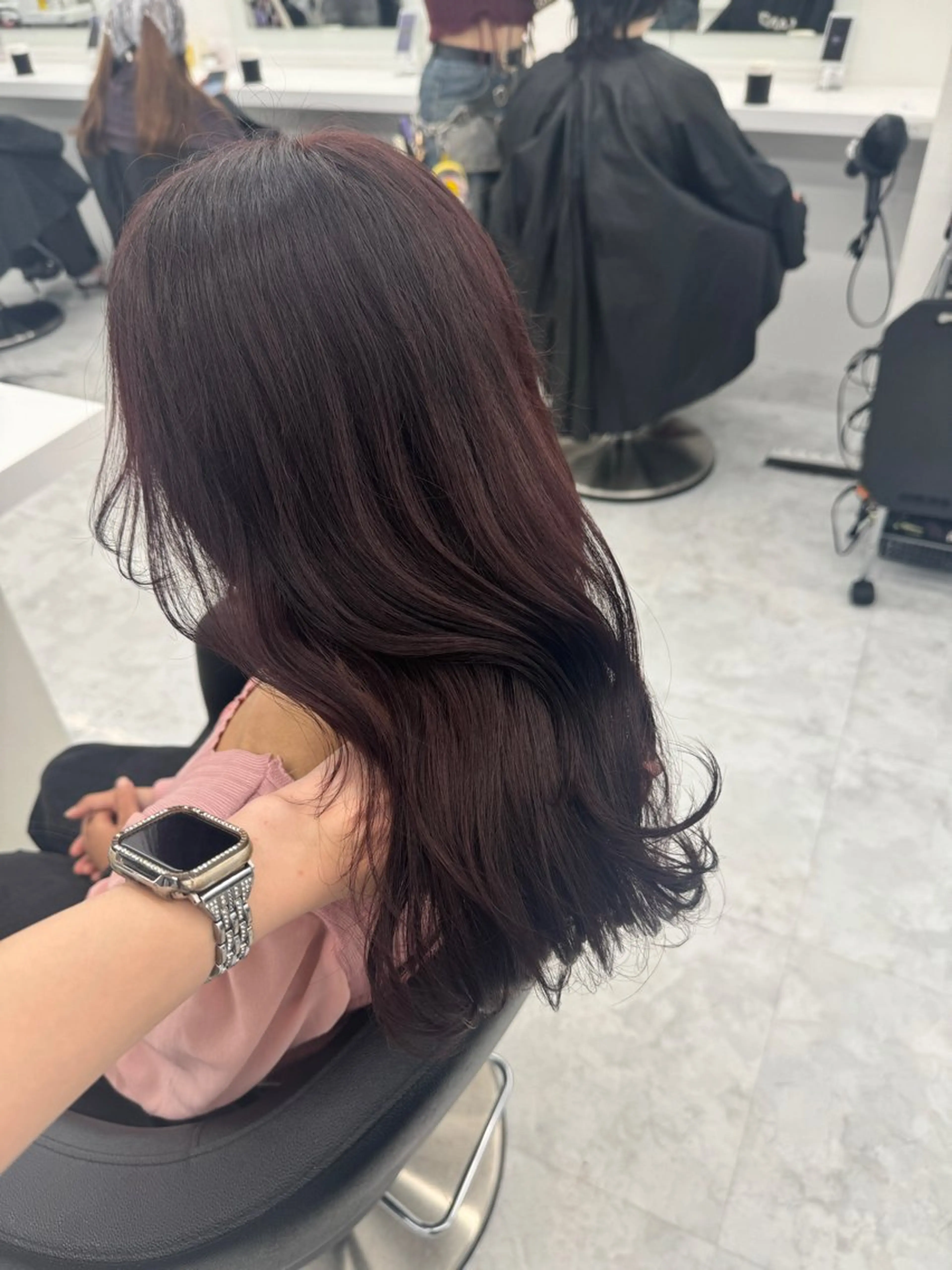 セミロング カラー ヘアカラー ヘッドスパ ヘアセット 💖透明感カラー＆暗 髪専門💖Akariのヘアスタイル