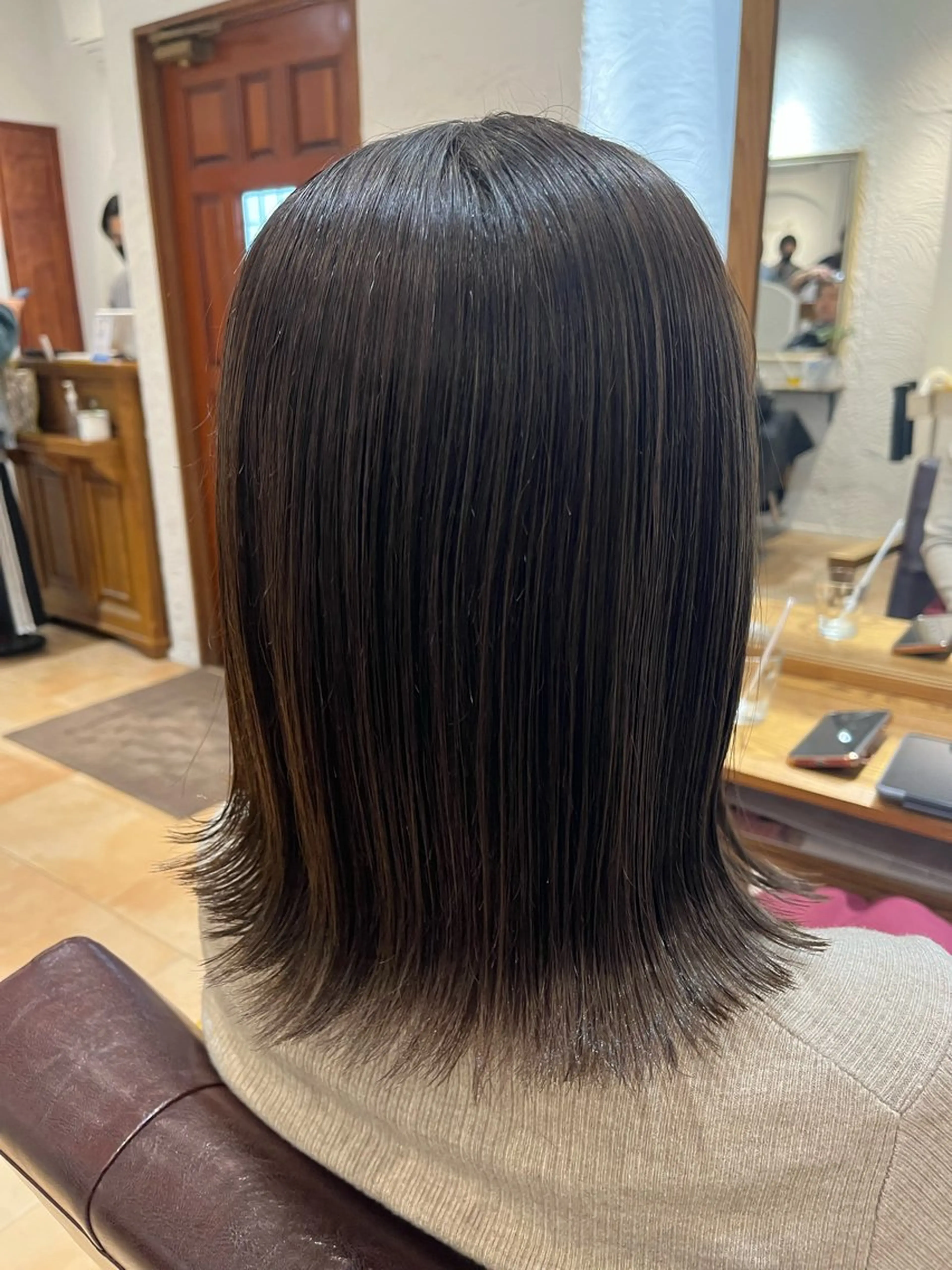 ミディアム カラー 透明感カラー グレージュ カット ヘアカラー トリートメント 🌈透明感カラー🌈 🌟吉田祐介🌟のヘアスタイル