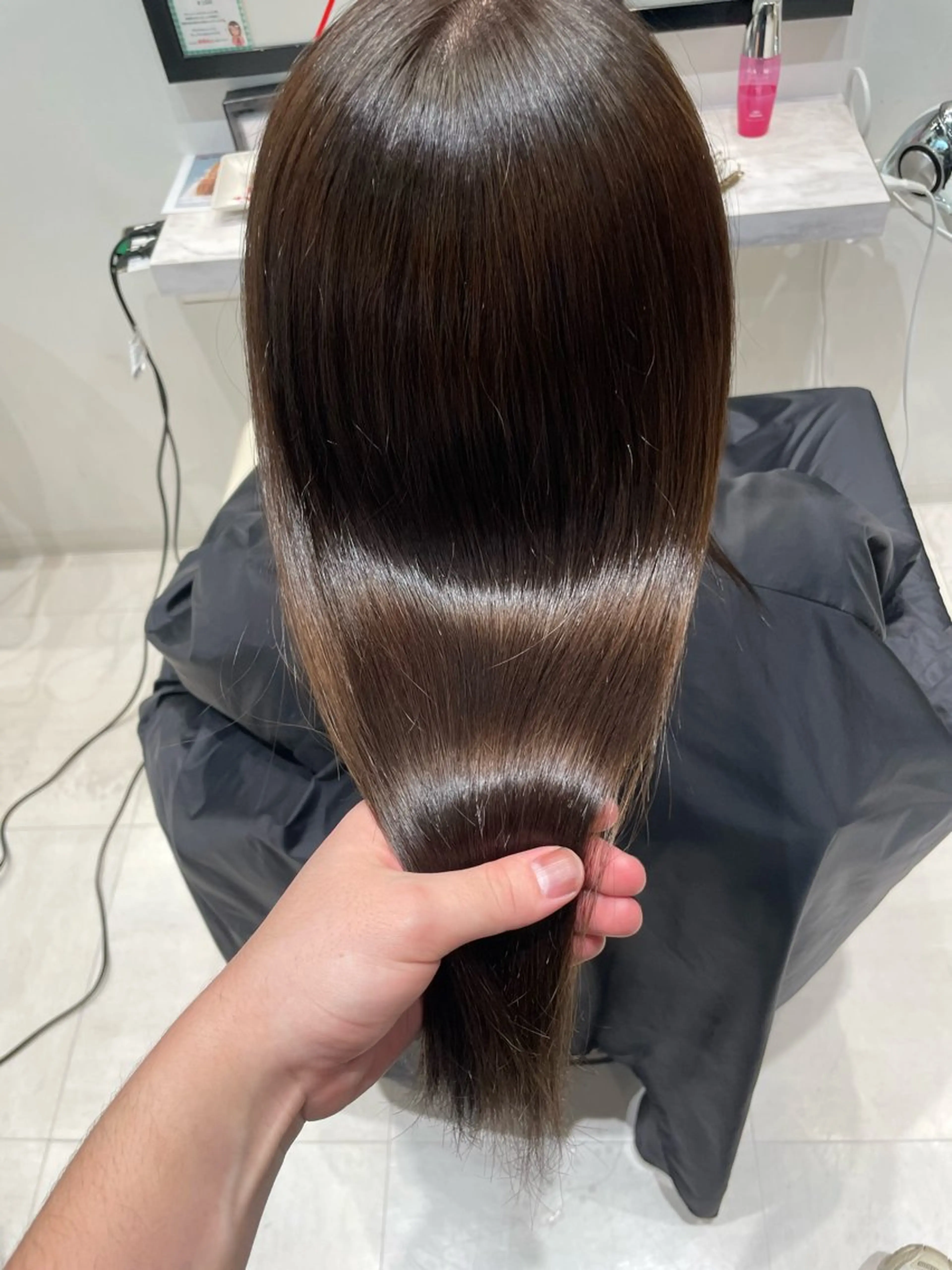 ロング カラー 透明感カラー カット ヘアカラー トリートメント k-two✨たき艶感 カラー／美髪矯正のヘアスタイル