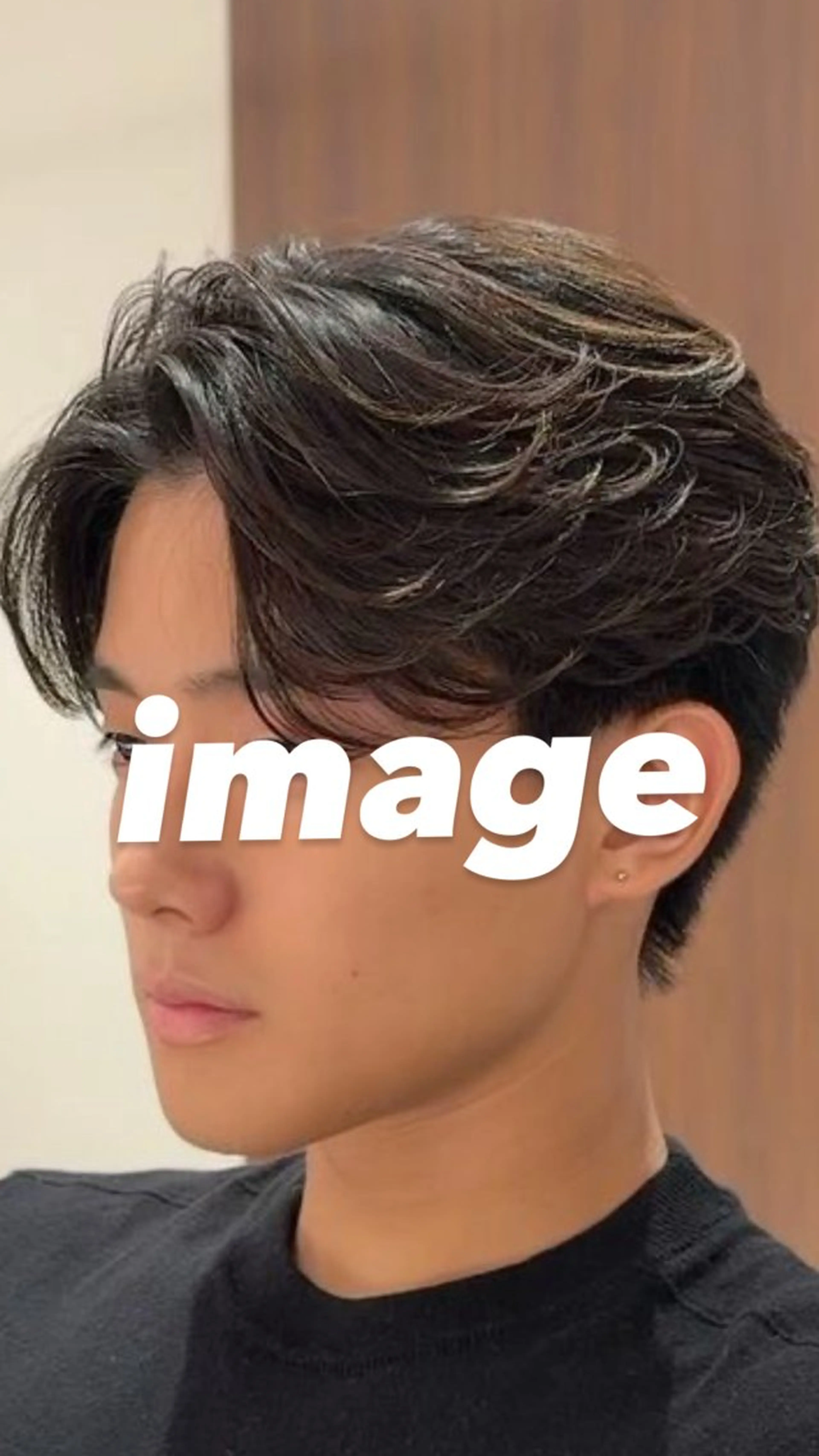 メンズ👍カット+ナチュラルパーマの写真